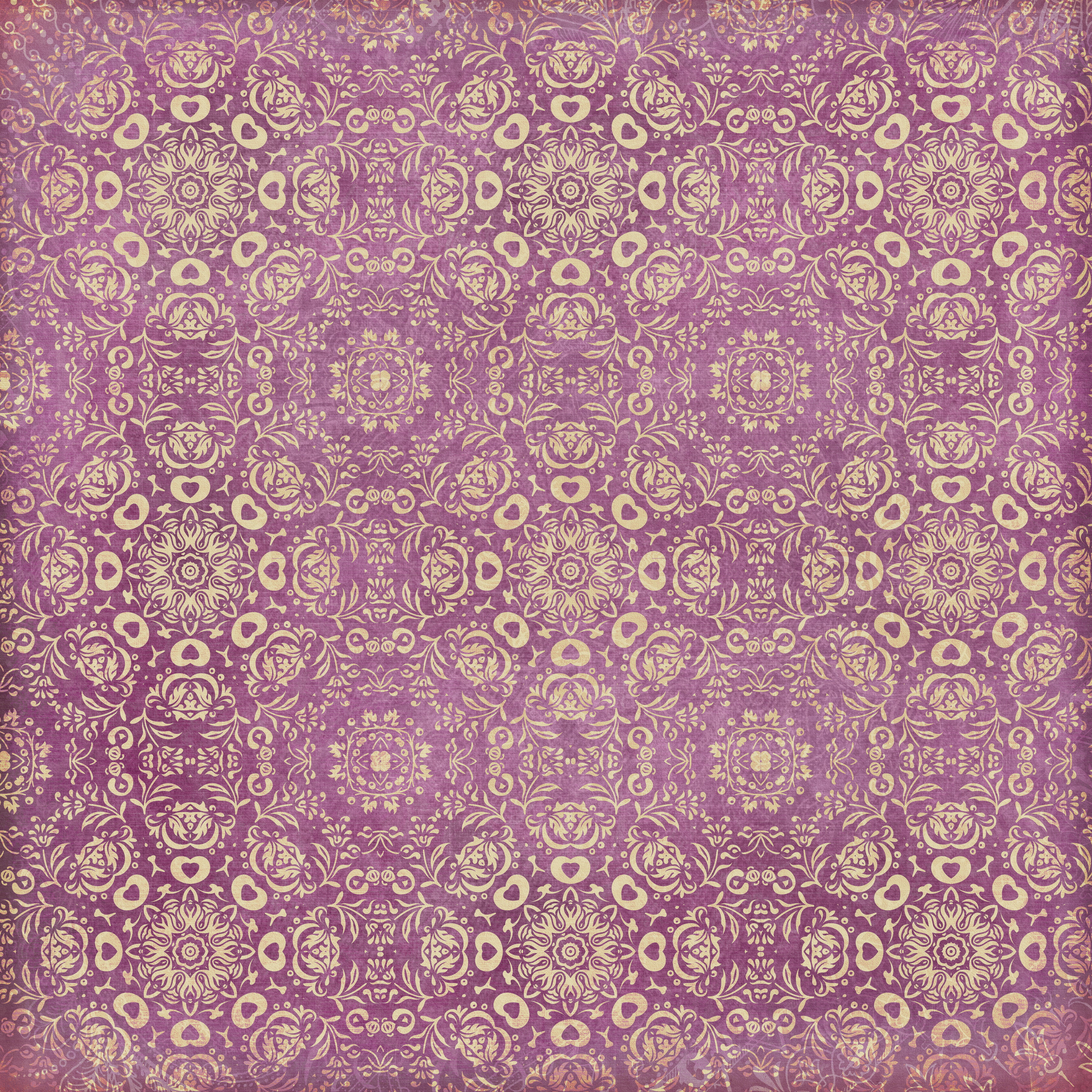 purple and white floral illustration, background, wallpaper, ornament