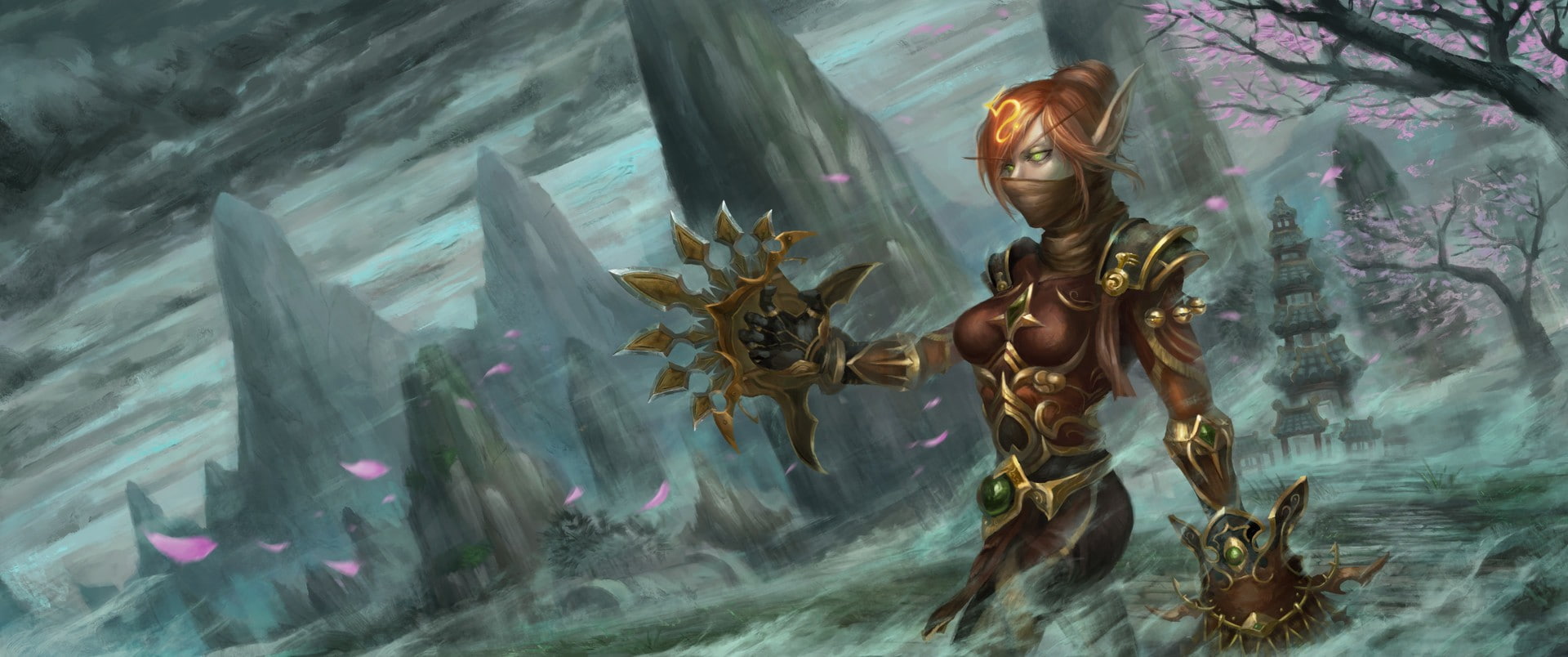 fantasy art, Blood Elf, World of Warcraft: Mists of Pandaria