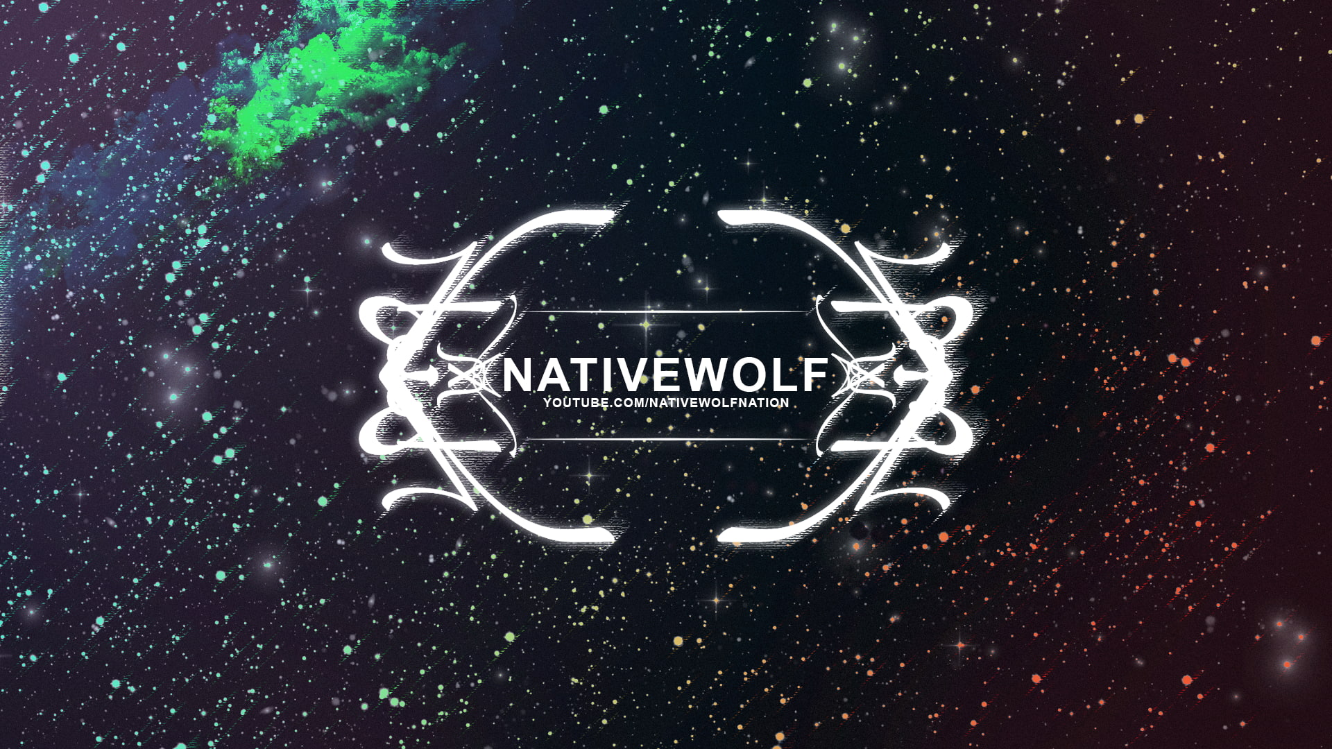 NativeWolf, thumbs up, stars, sky