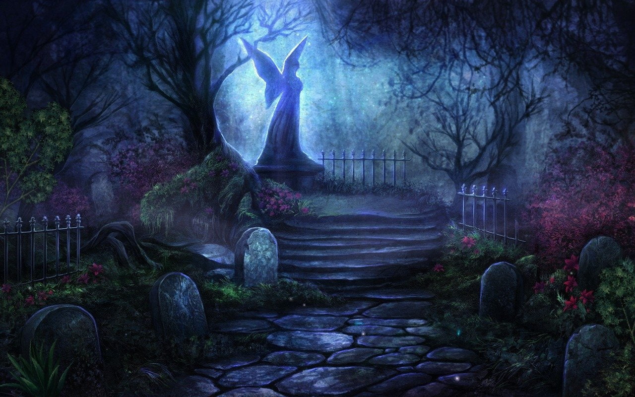 Free Download Hd Wallpaper Fantasy Angel Cemetery Graveyard Wallpaper Flare