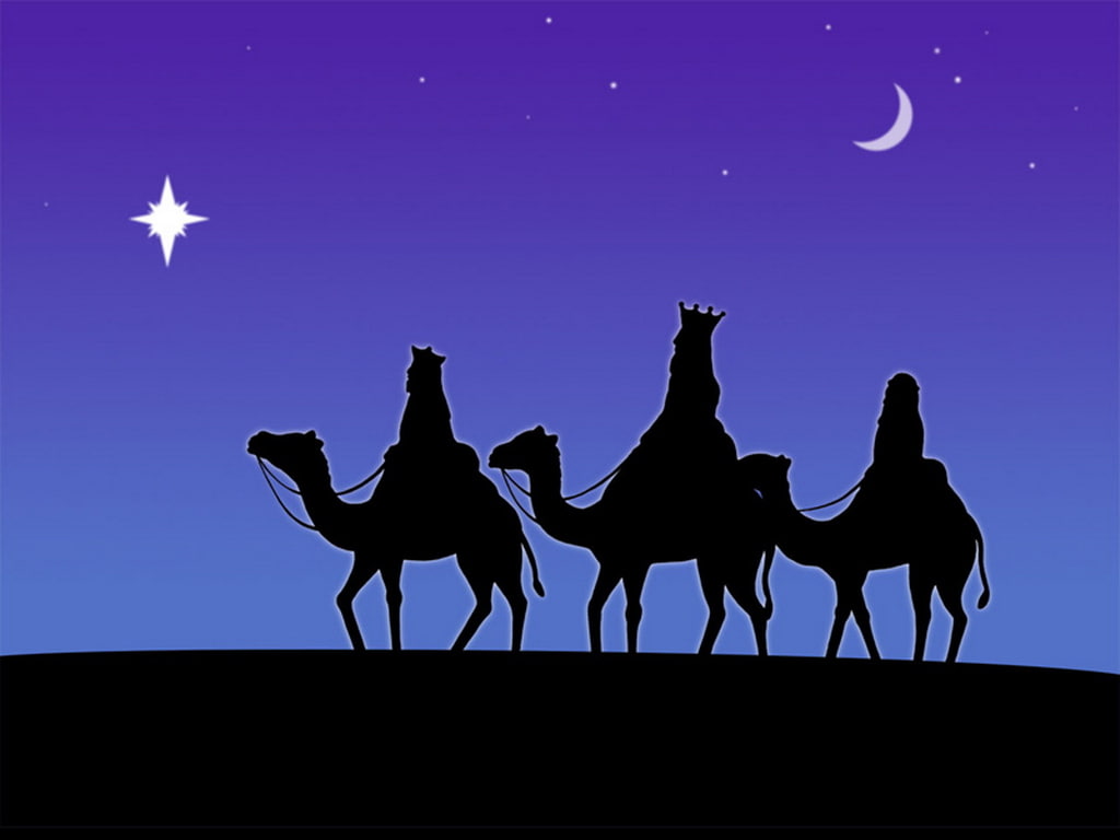 Free download HD wallpaper blue, dark, fantasy, three kings day