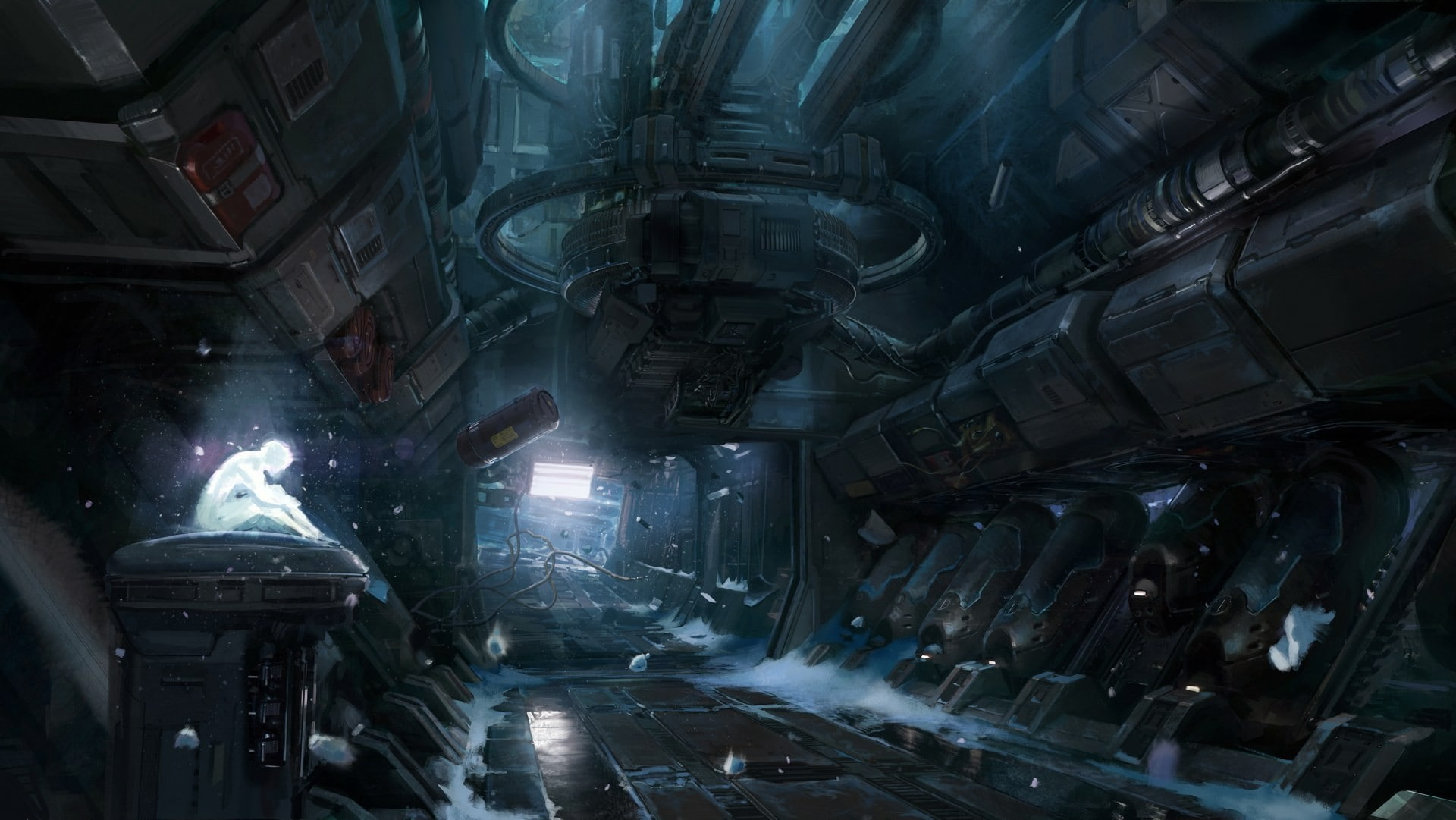Cortana, Halo 4, video games, concept art