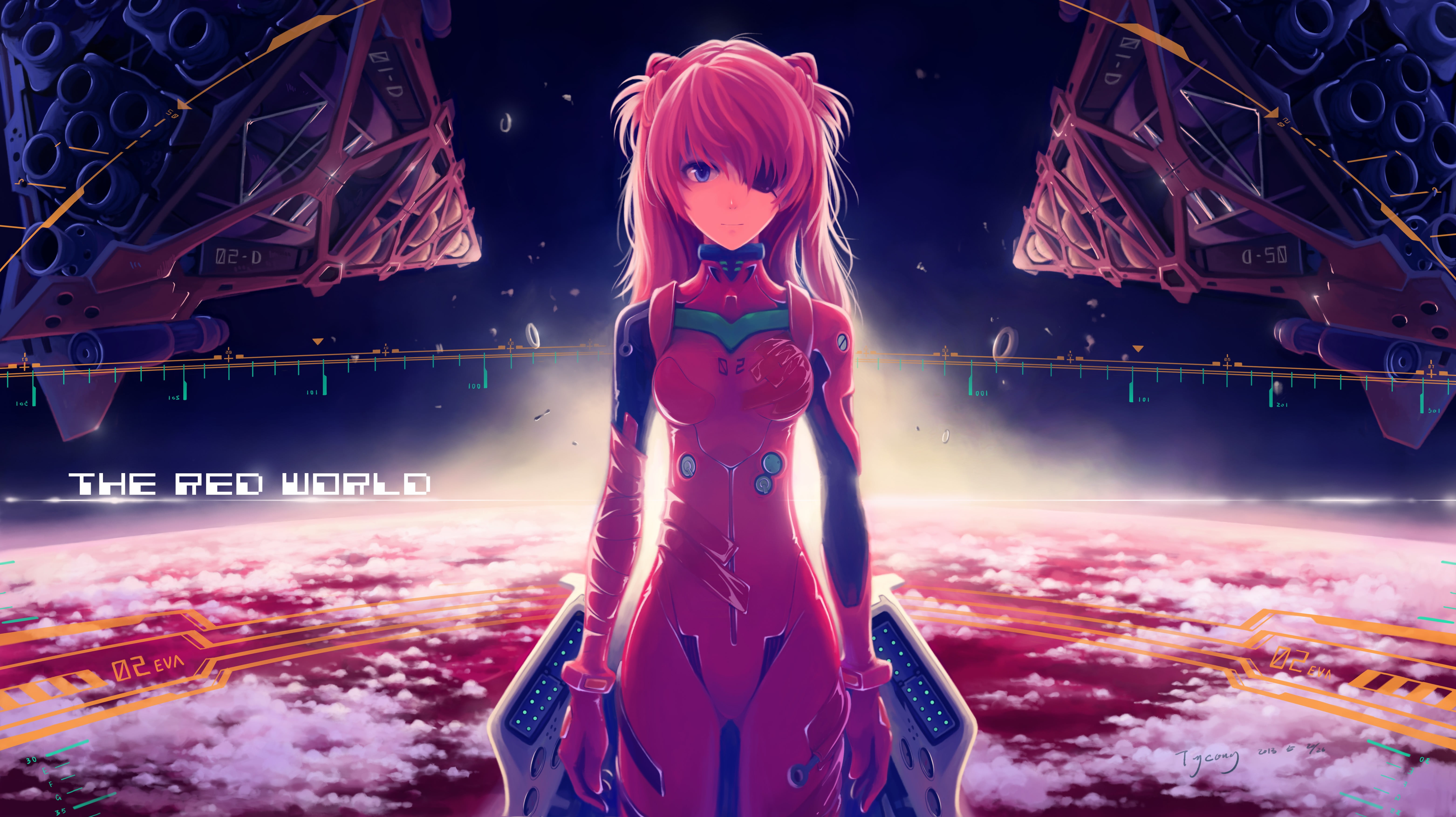 The Red World wallpaper, untitled, Neon Genesis Evangelion, anime