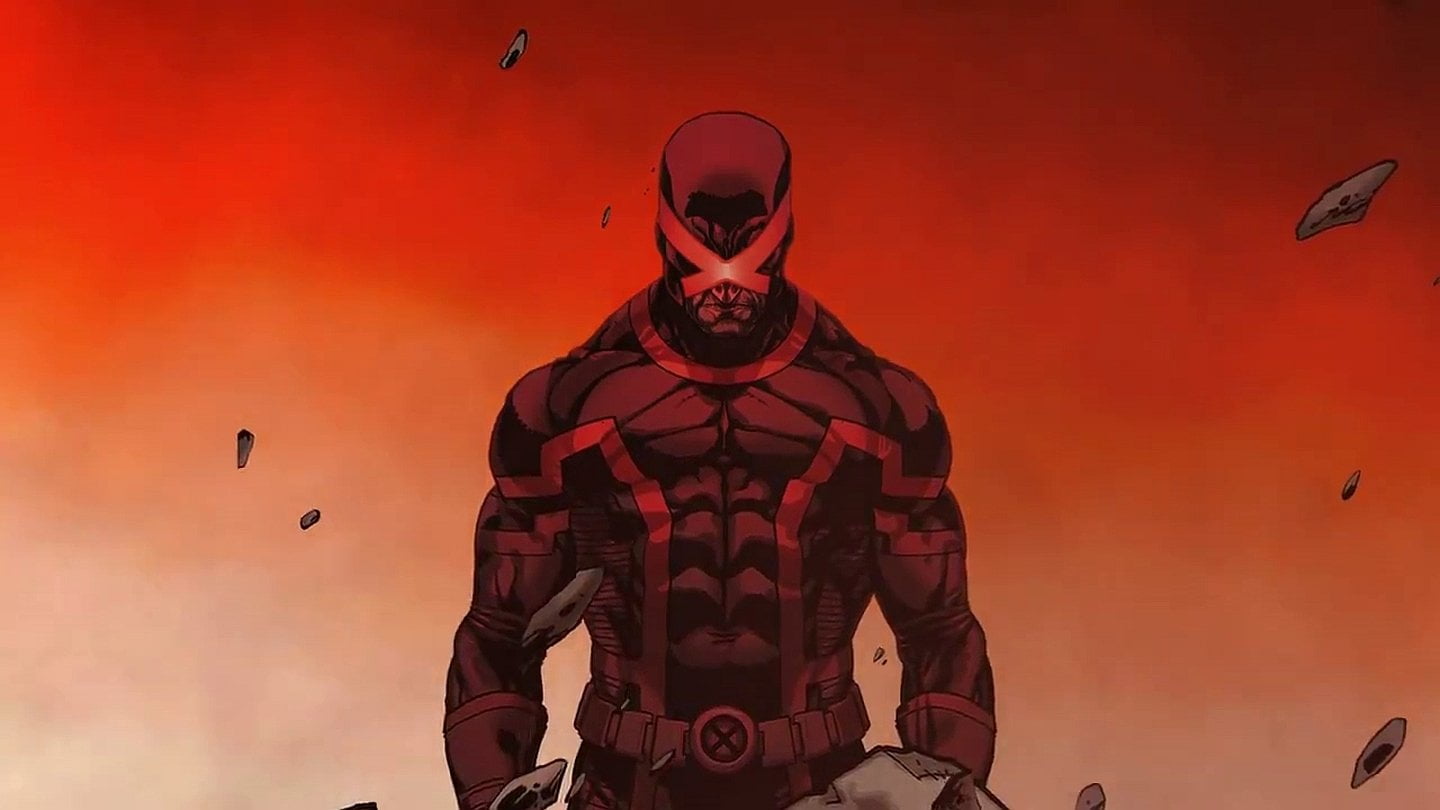 X-Men, Cyclops (Marvel Comics), people, sky, front view, waist up