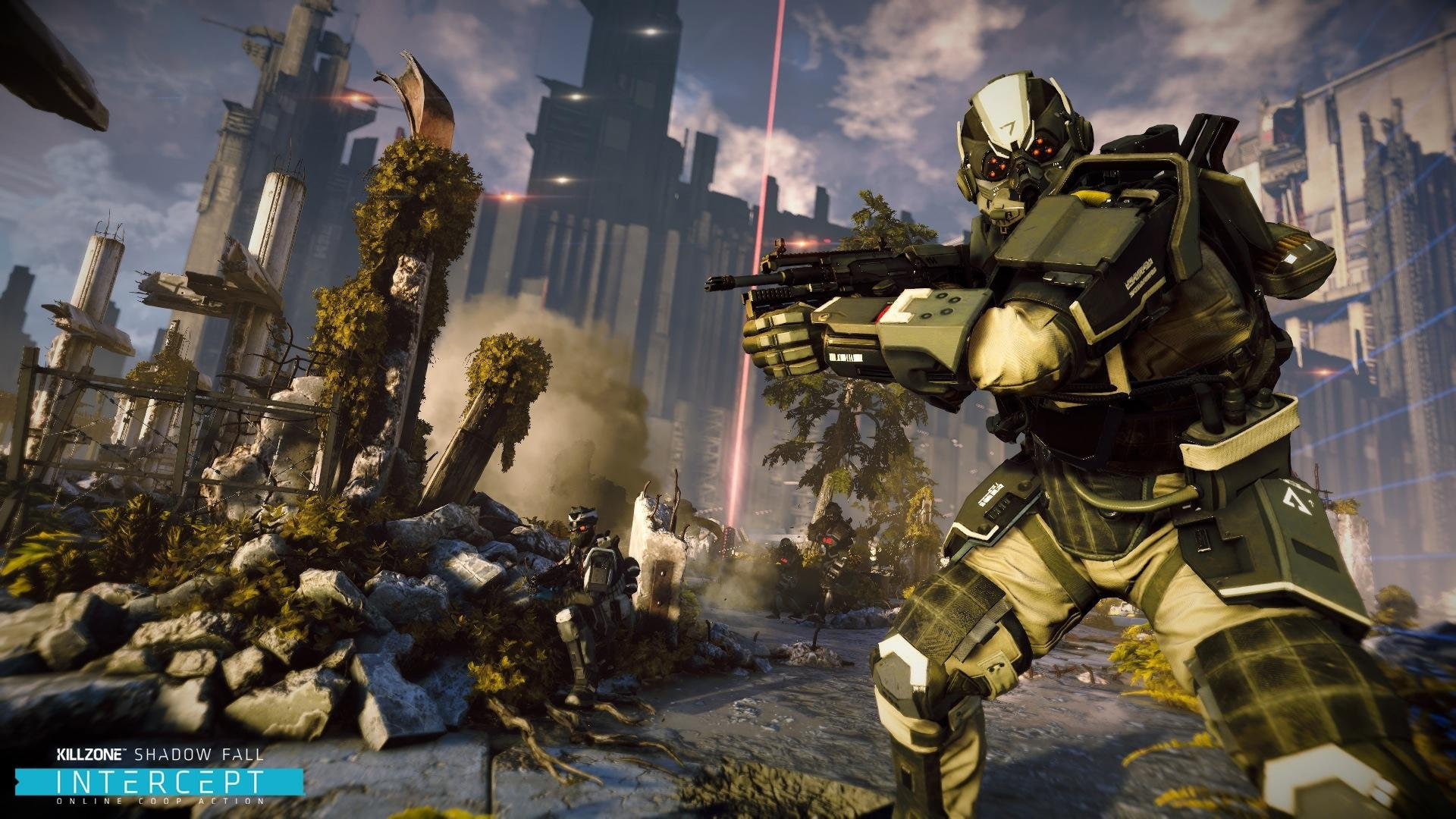 action, fall, killzone, sci fi, shadow, shooter, warrior