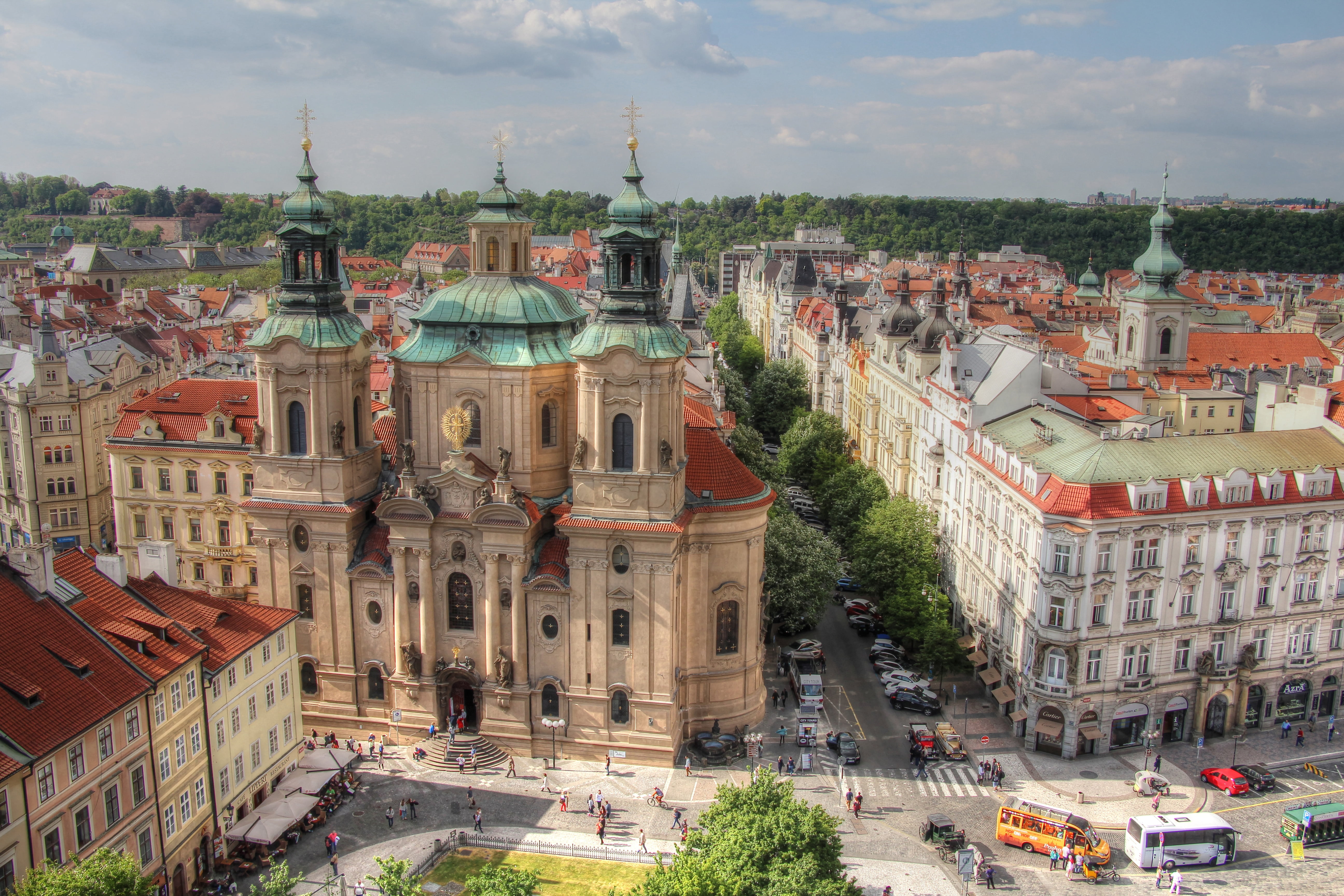 street, building, home, Prague, Czech Republic, Church, temple