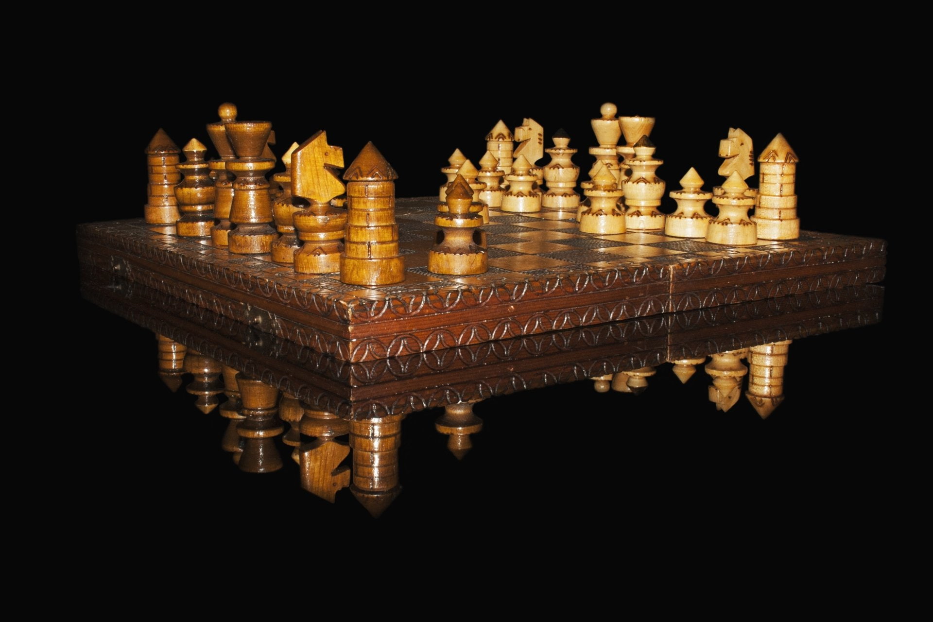 Game, Chess, Chess Board, Reflection