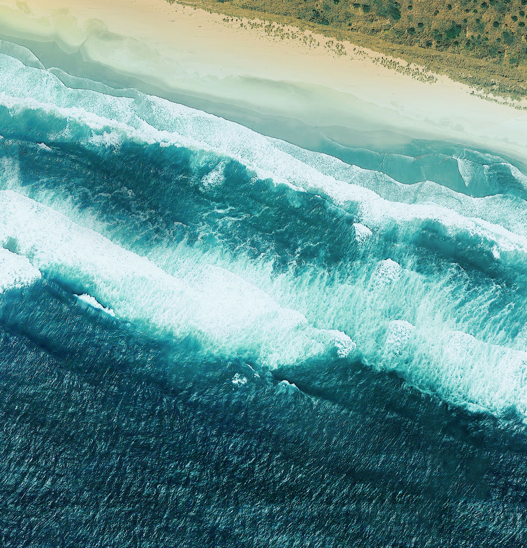 Beach, Aerial view, Drone photo, Motorola One, Stock, HD