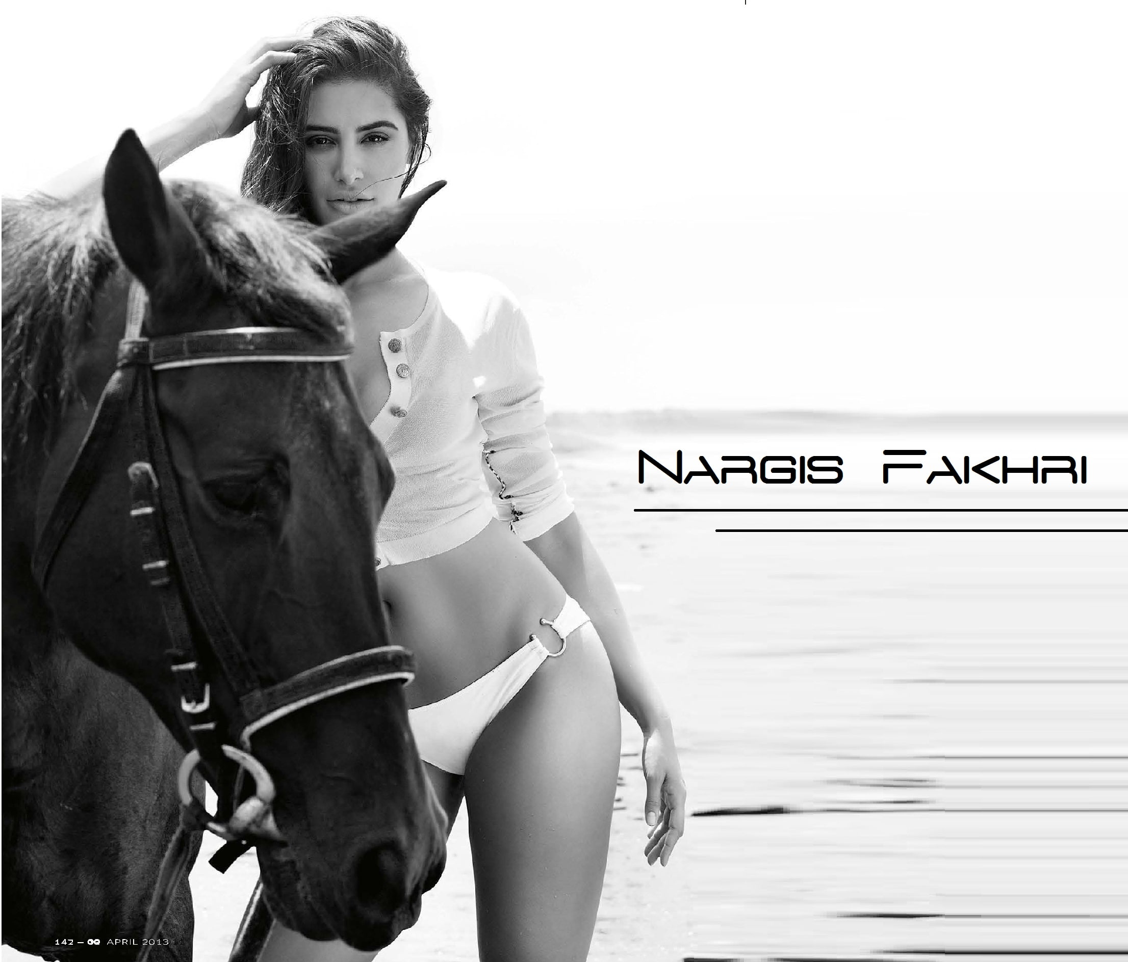 Nargis Fakhri With Horse  Photoshoot