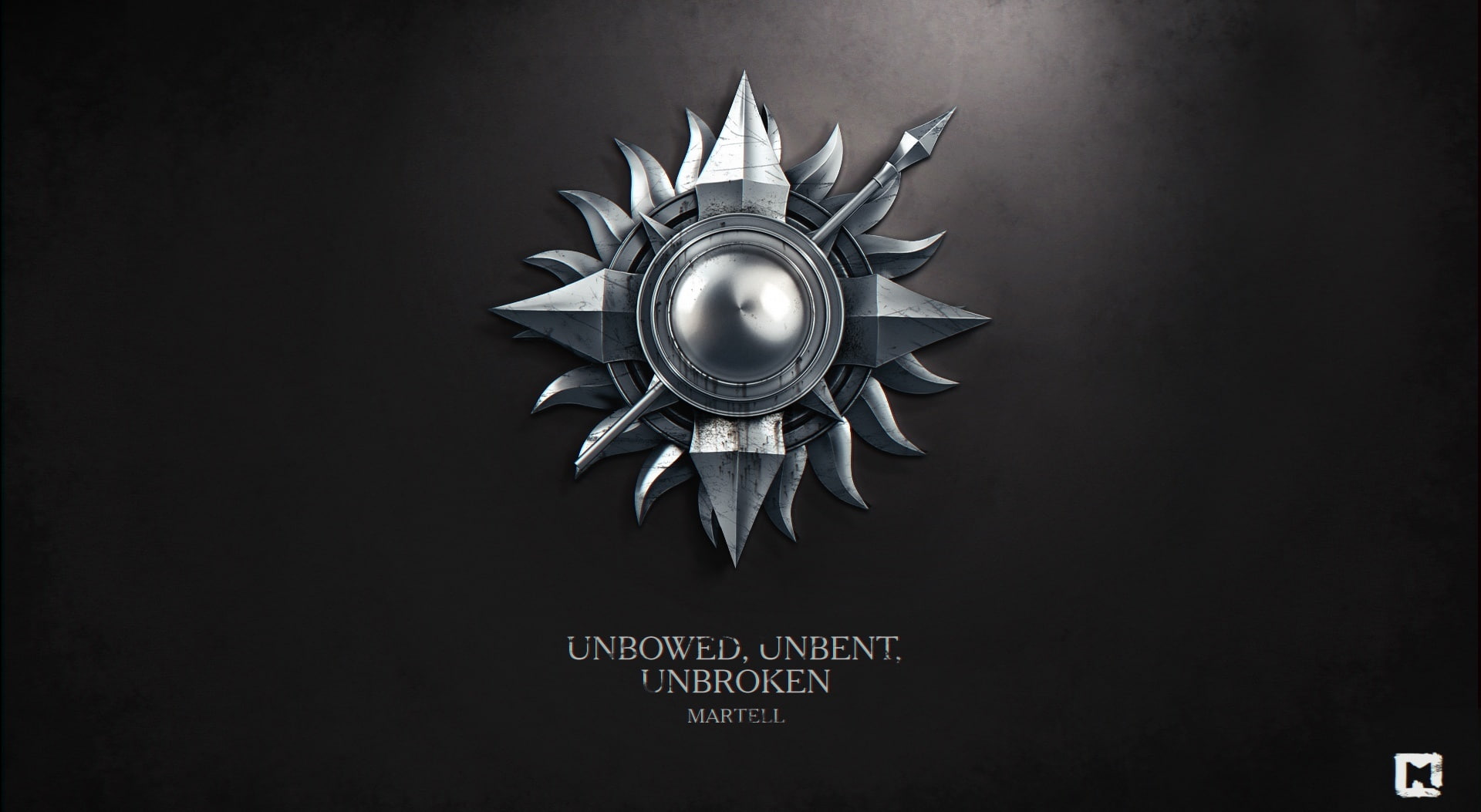 Game of Thrones House Martell, Unbowed Unbent Unbroken logo, Movies