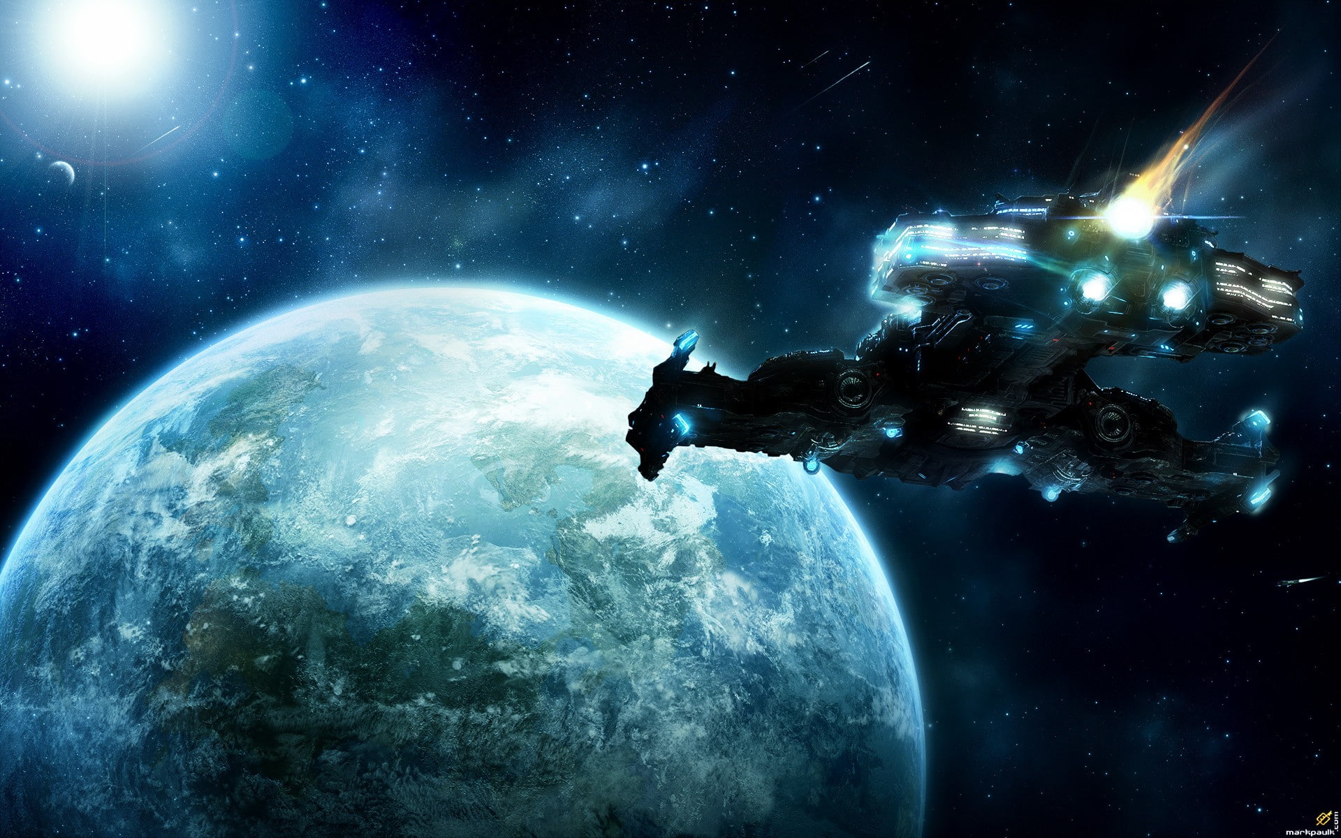 Starcraft II, video games, spaceship, OGame