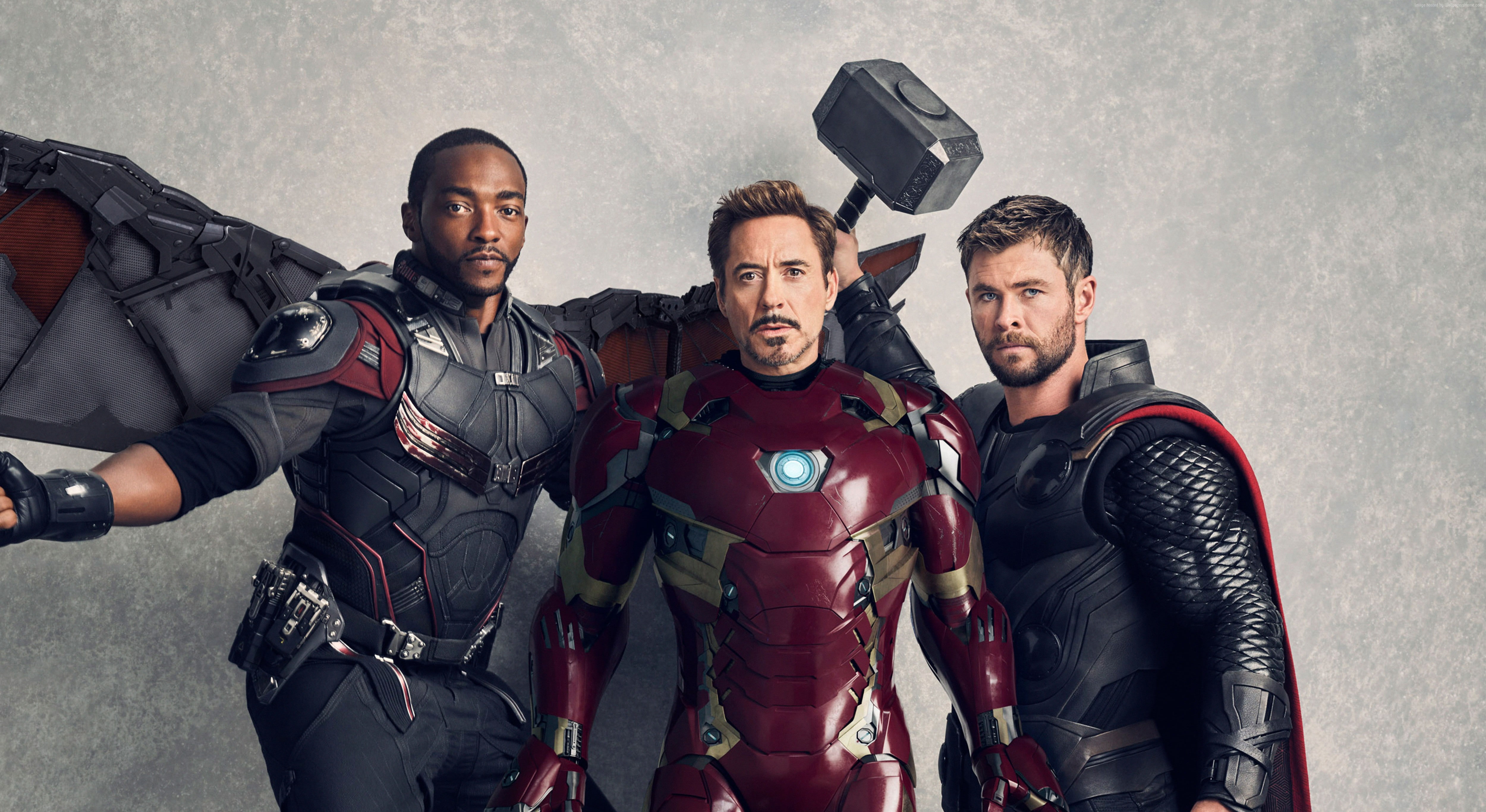 Thor, Avengers: Infinity War, Chris Hemsworth, Falcon, Anthony Mackie