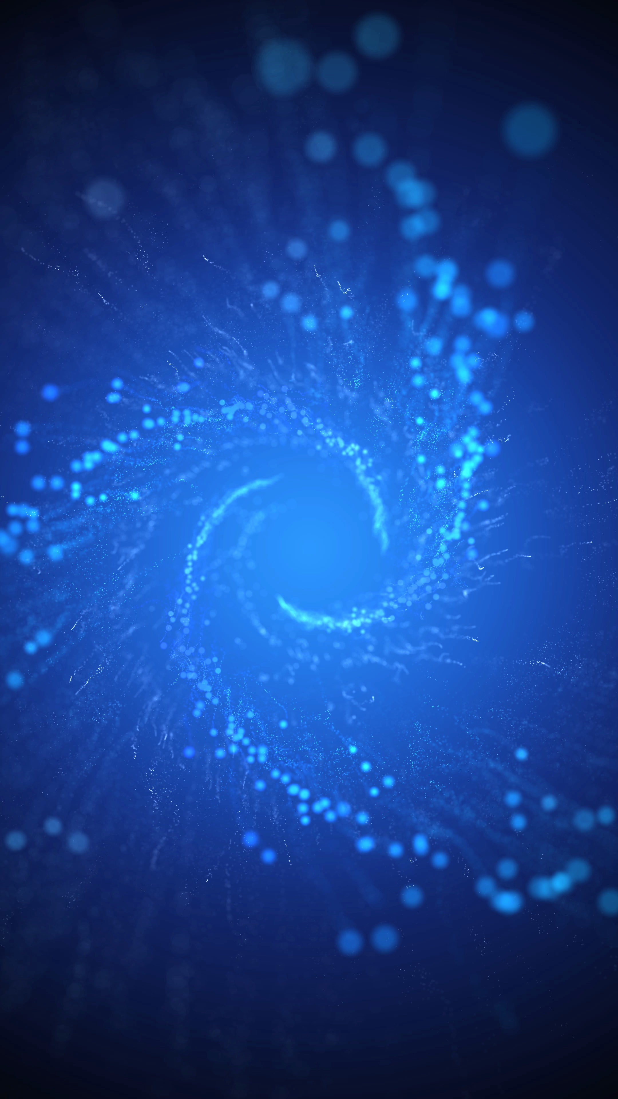 spiral, motion, scattering, sparks, circular, blue