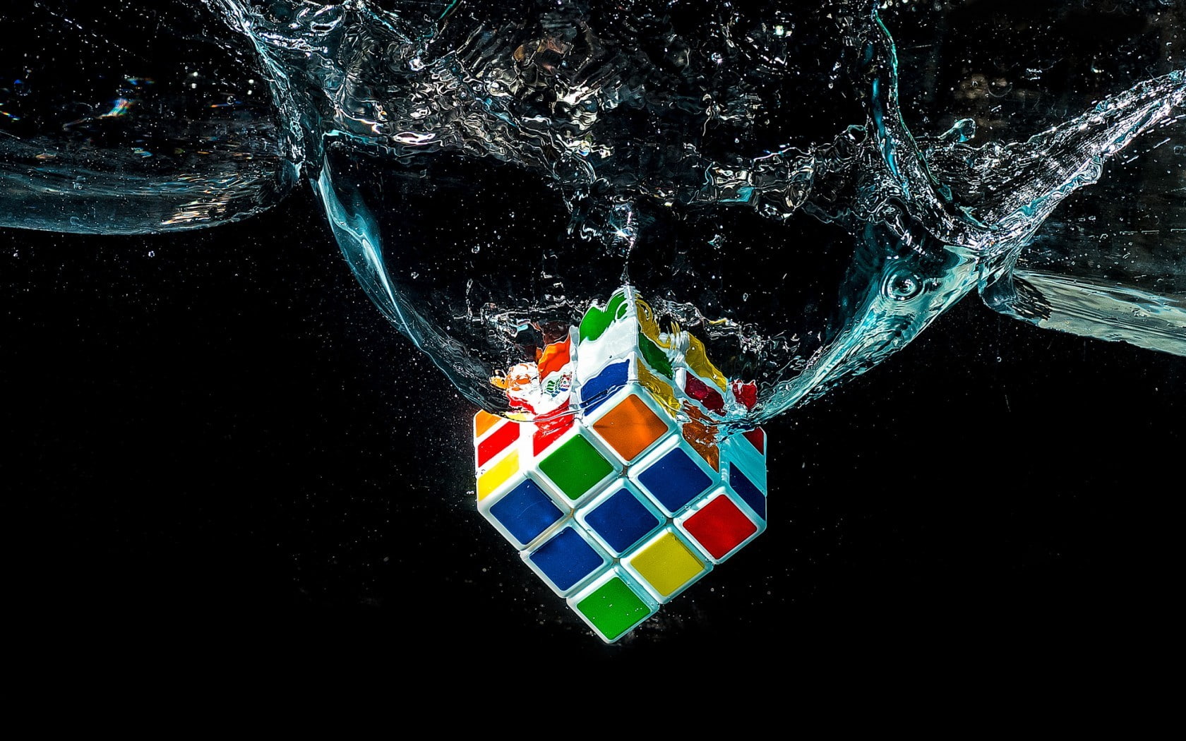Rubiks Cube  water  digital art