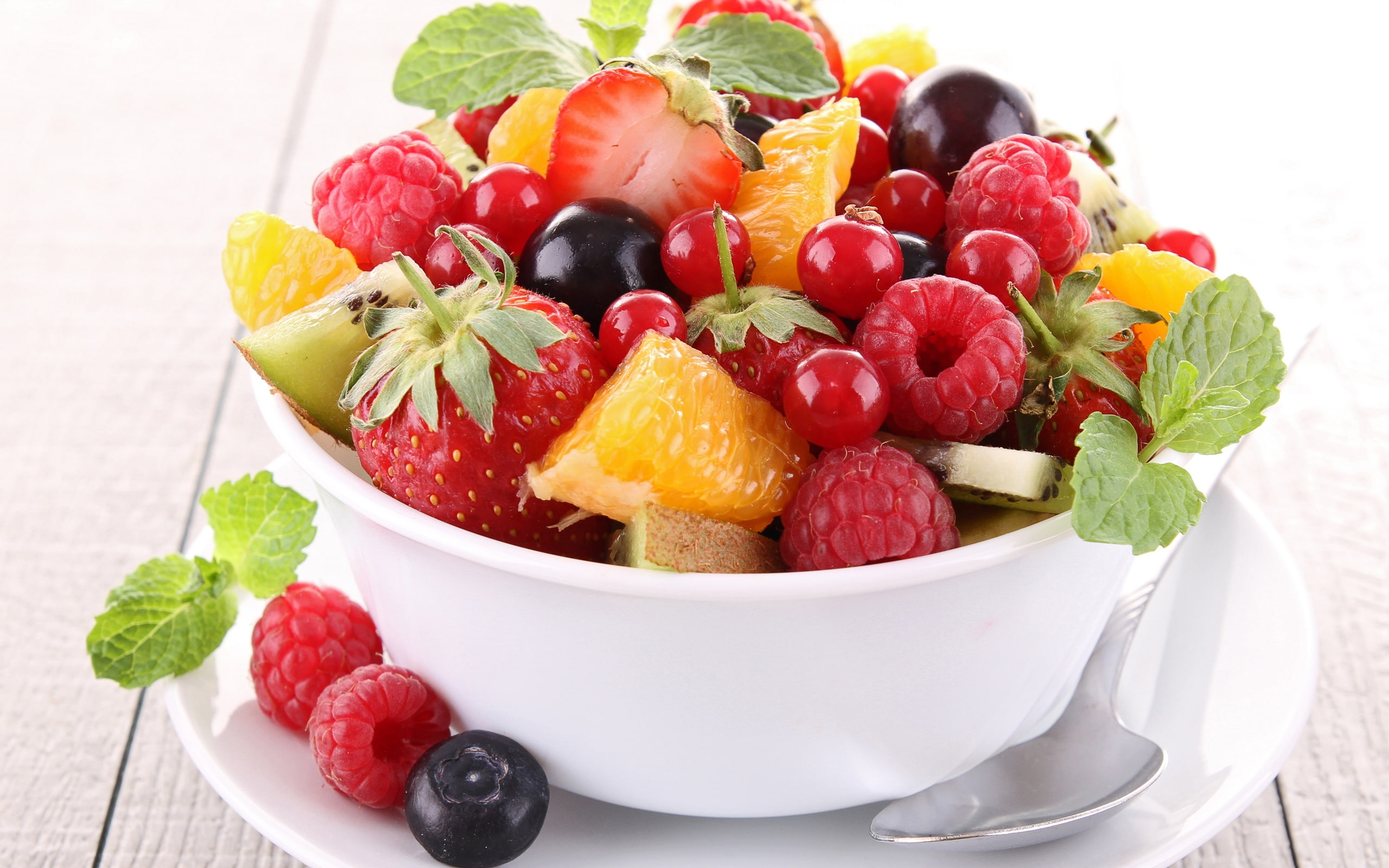Delicious fruit salad, strawberry, raspberry, blackberry, strawberry's and berry and blue berry salad