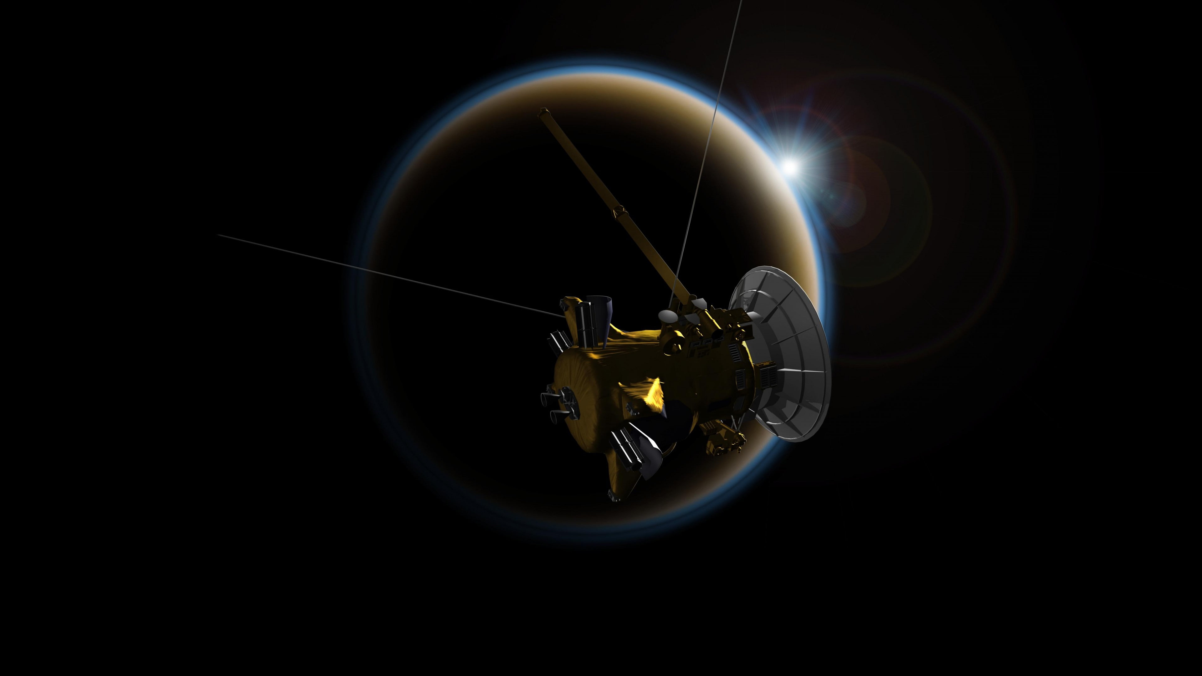 Saturn, Cassini Probe, 4k