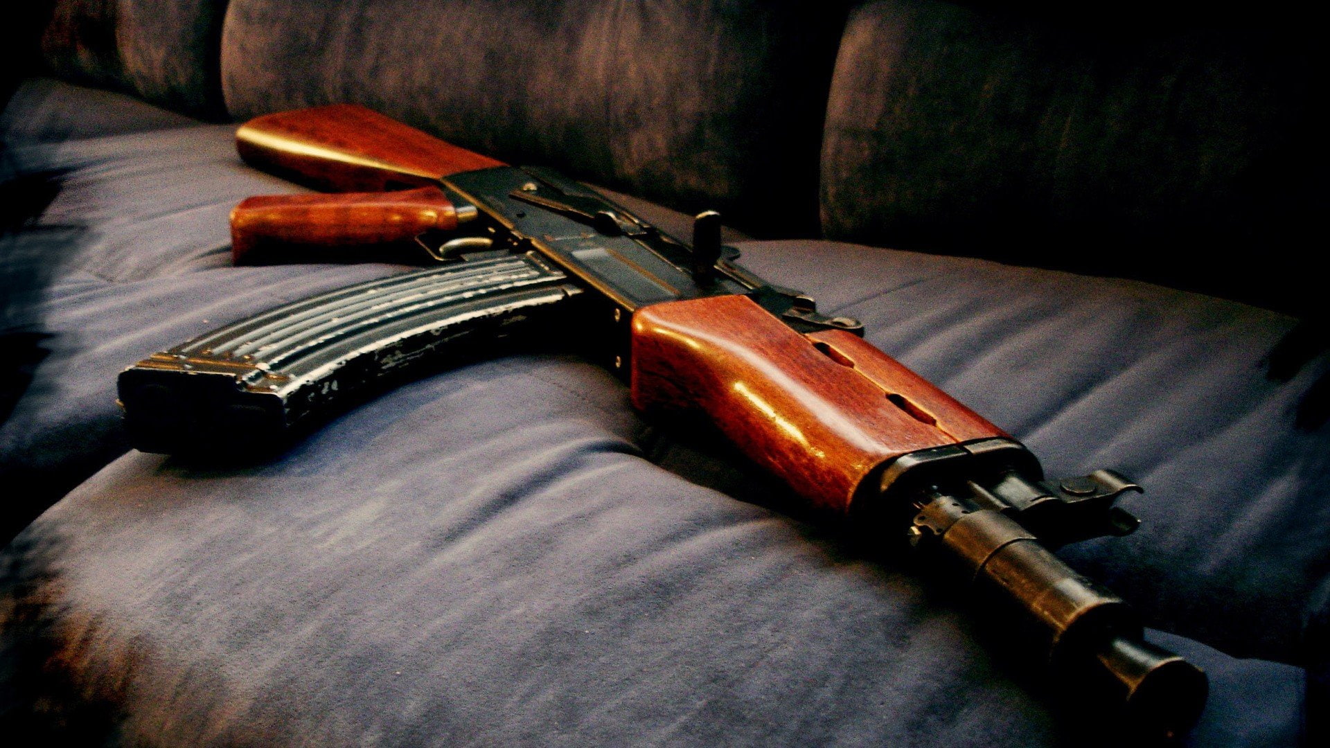 weapon gun dope black aks 74u, music, wood - material, indoors