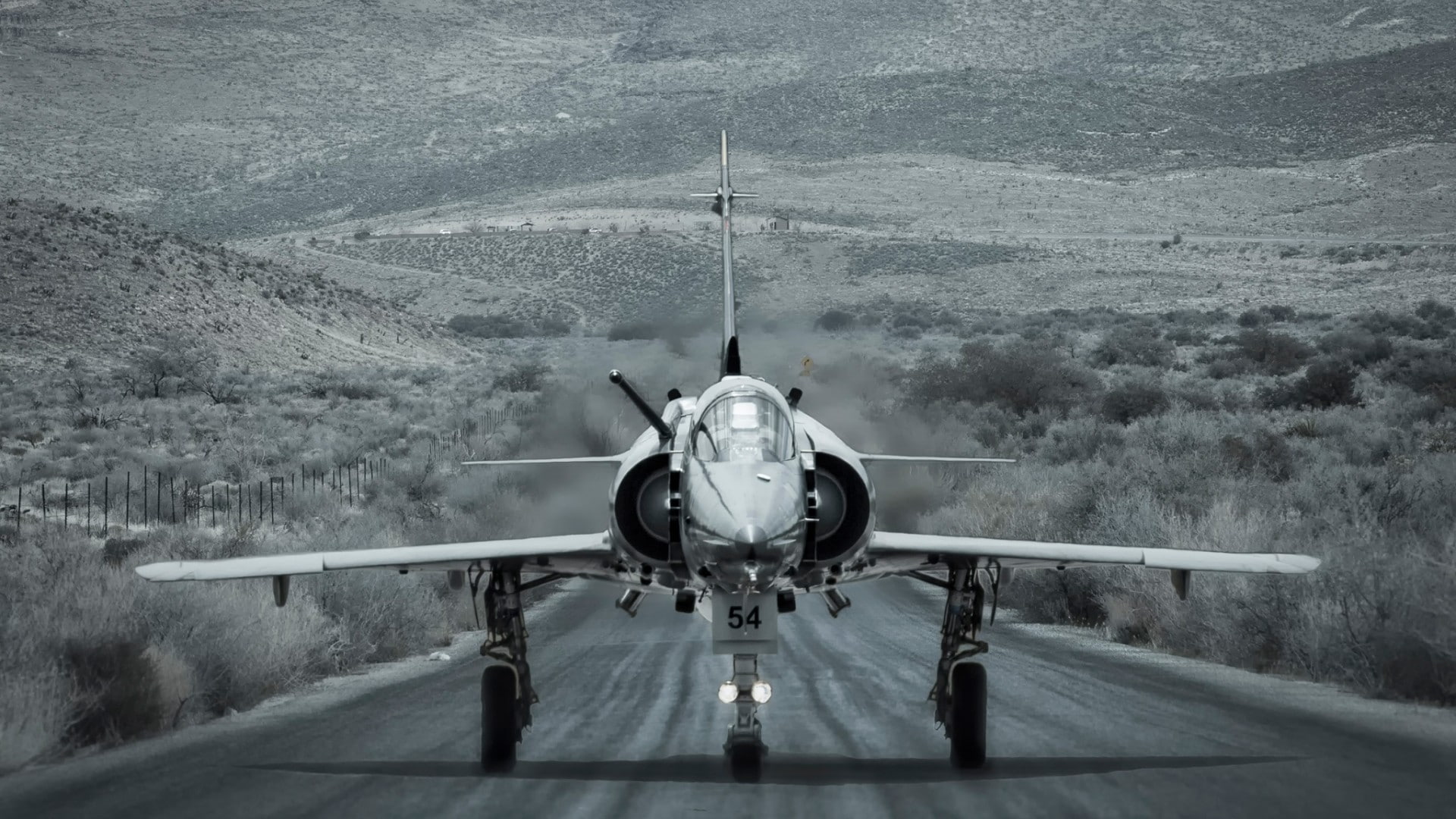 Mirage 2000, aircraft, monochrome, military, jet fighter, air vehicle