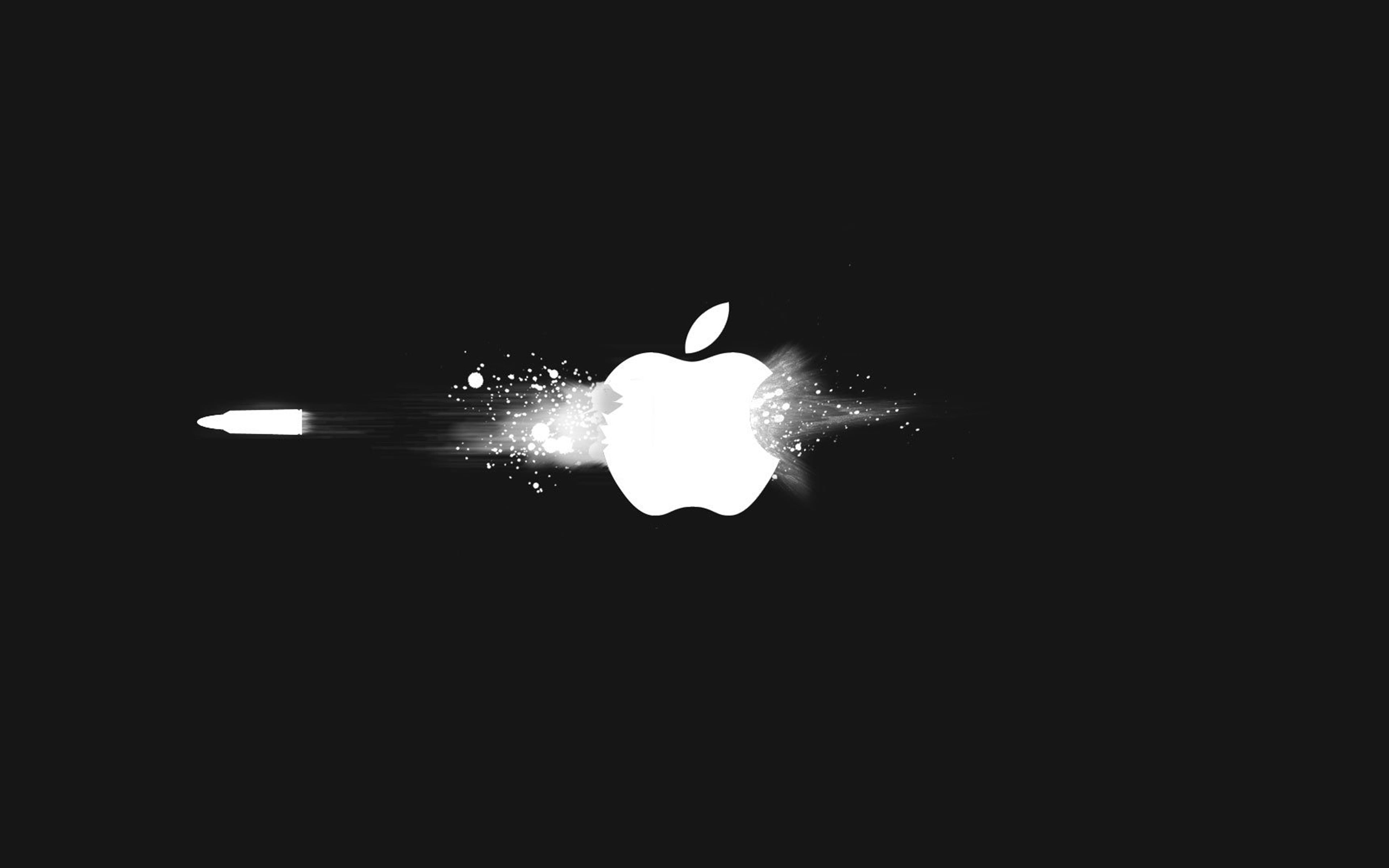 apple, logo, ihate, dark, minimal, illustration, art, illuminated