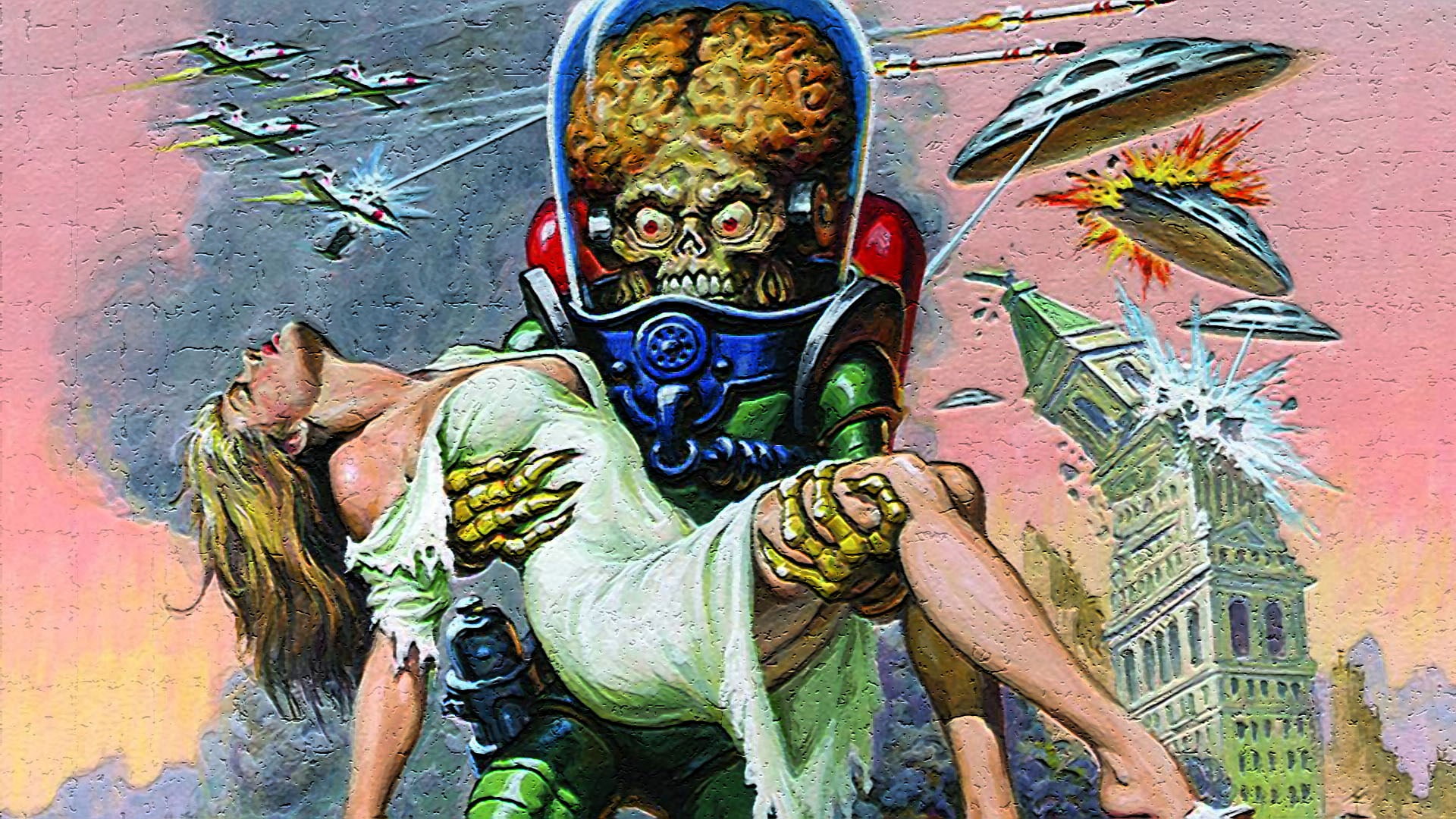 mars attacks, art and craft, representation, creativity, human representation