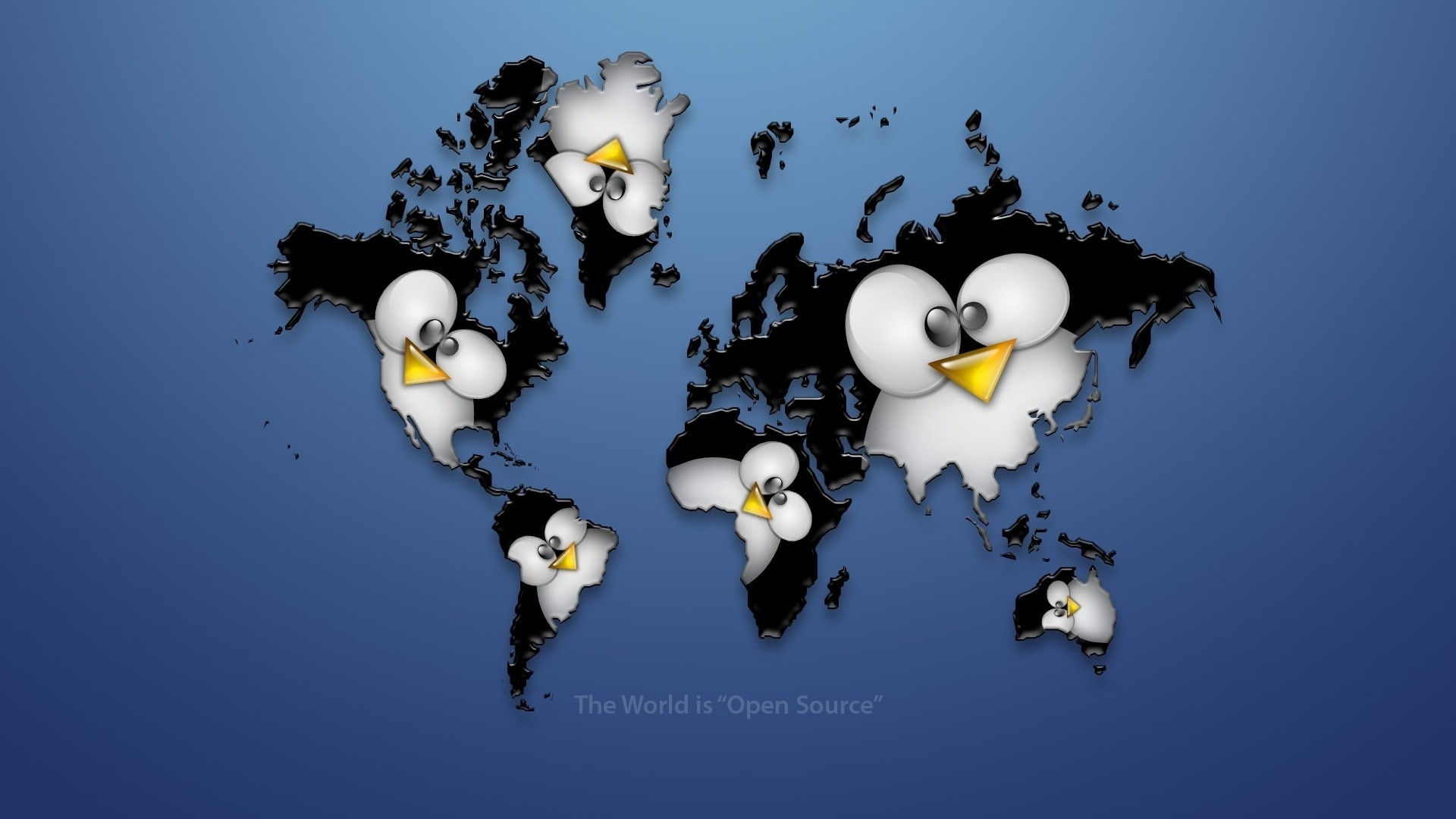 Linux, Black, Penguin