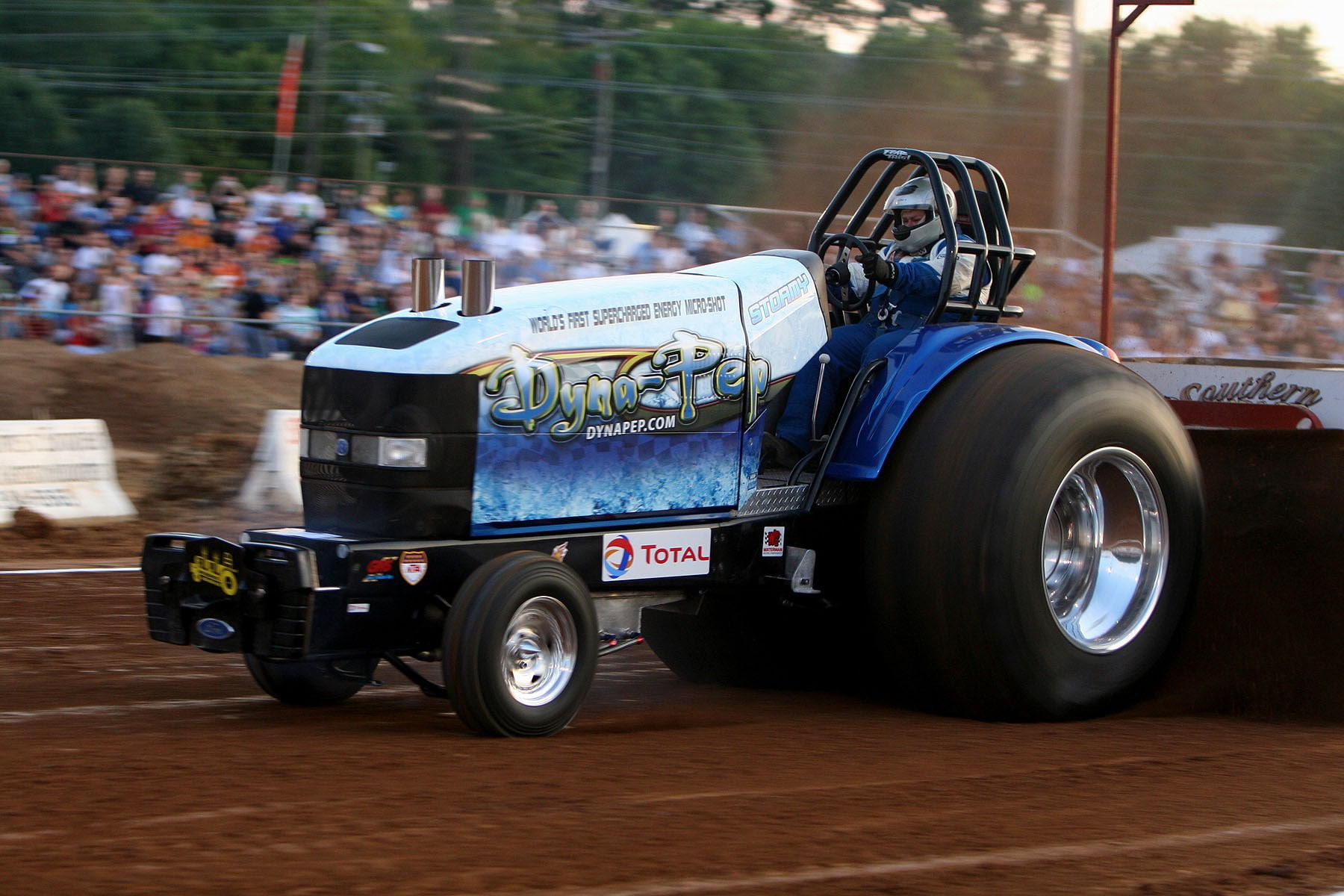 pulling tractor
