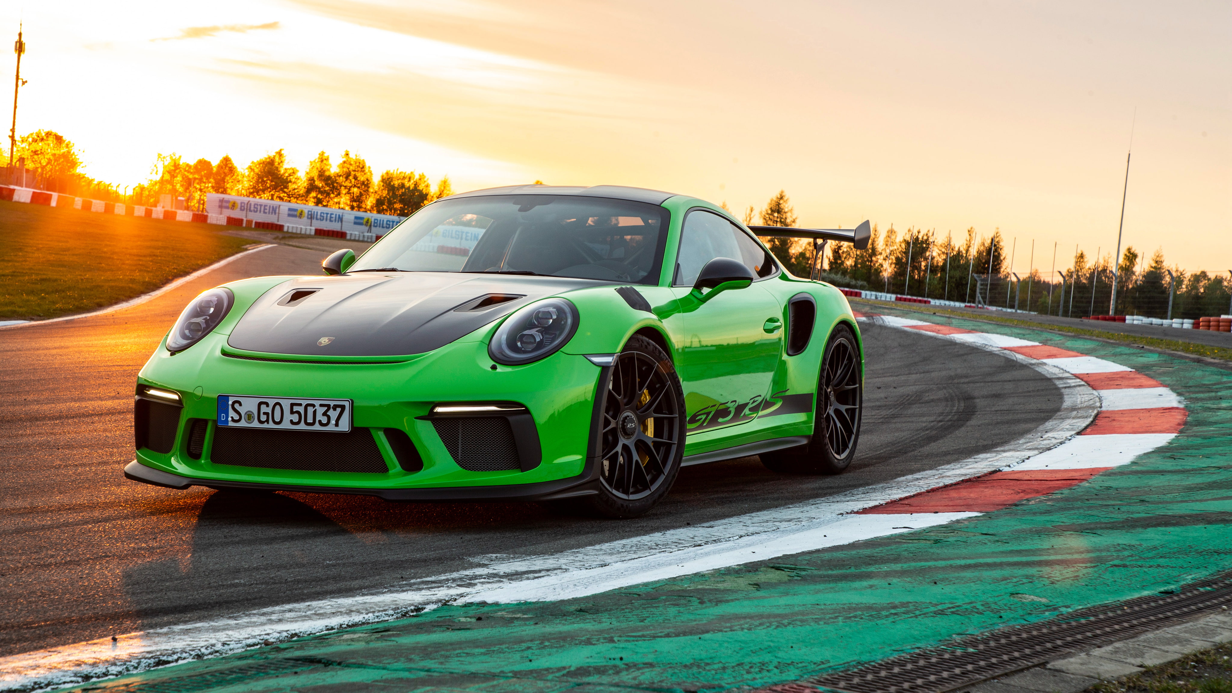Porsche 911 GT3 RS Weissach package 2018 4K, green