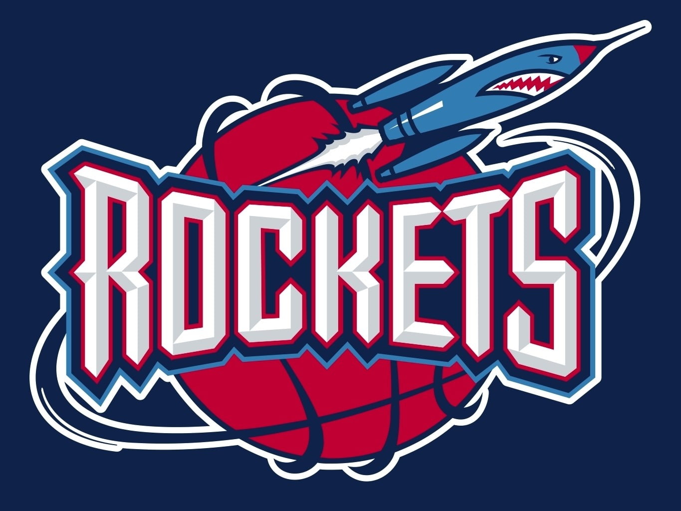 Rockets logo, NBA, basketball, Yao Ming, Houston, Houston Rockets