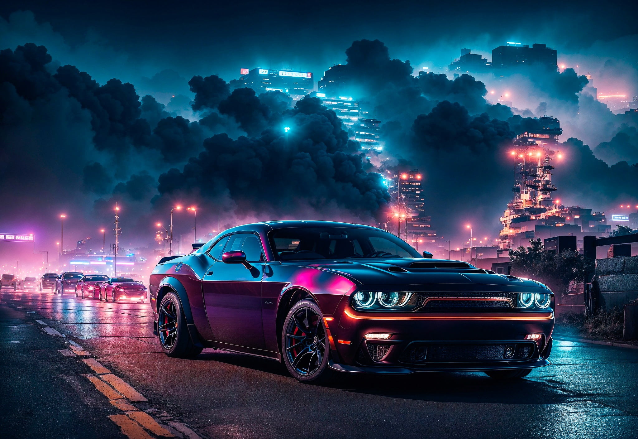 Free download | HD wallpaper: Dodge Challenger, Muscle car, Dodge ...