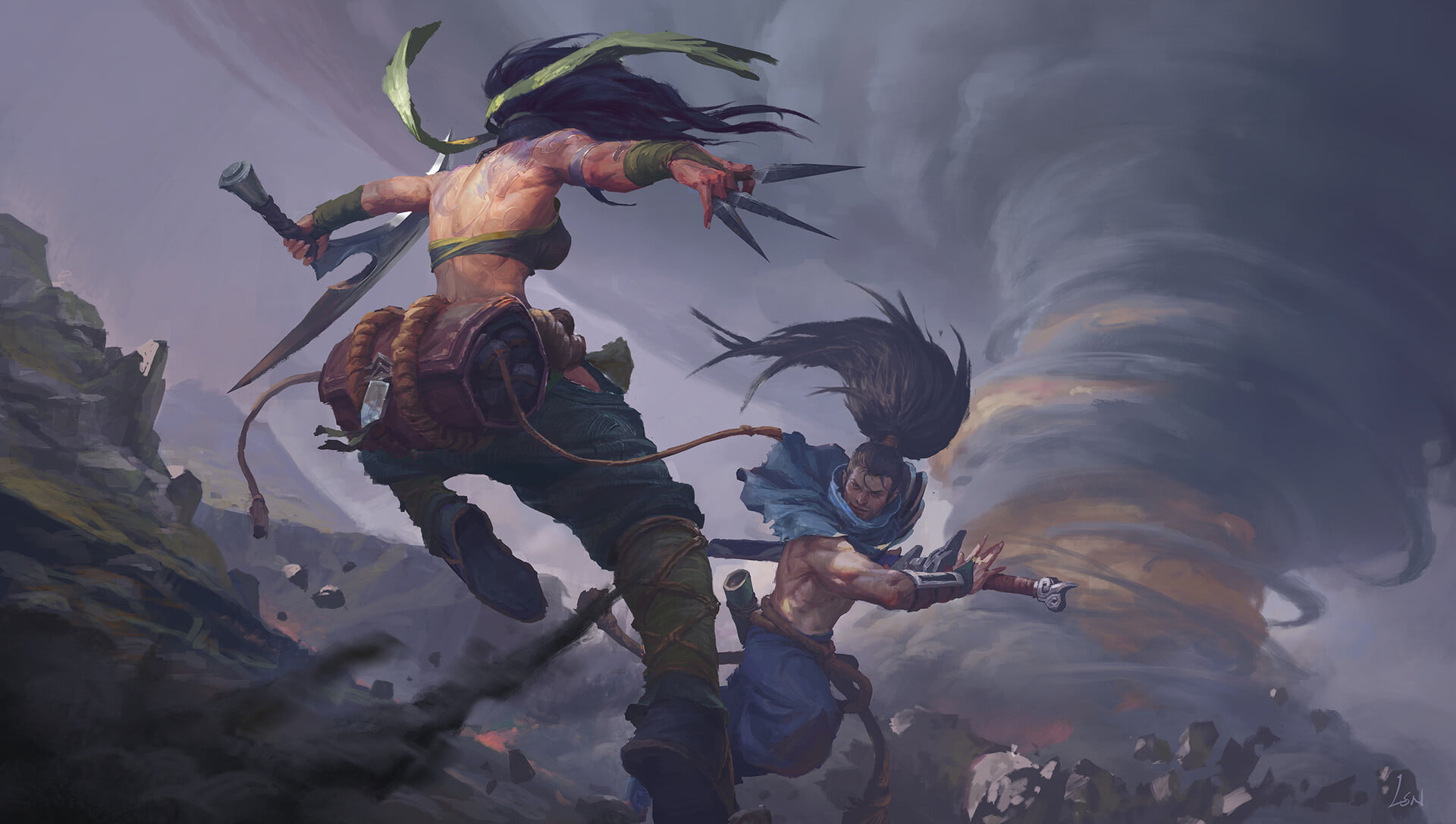 Video Game, League Of Legends, Akali (League Of Legends), Yasuo (League Of Legends)