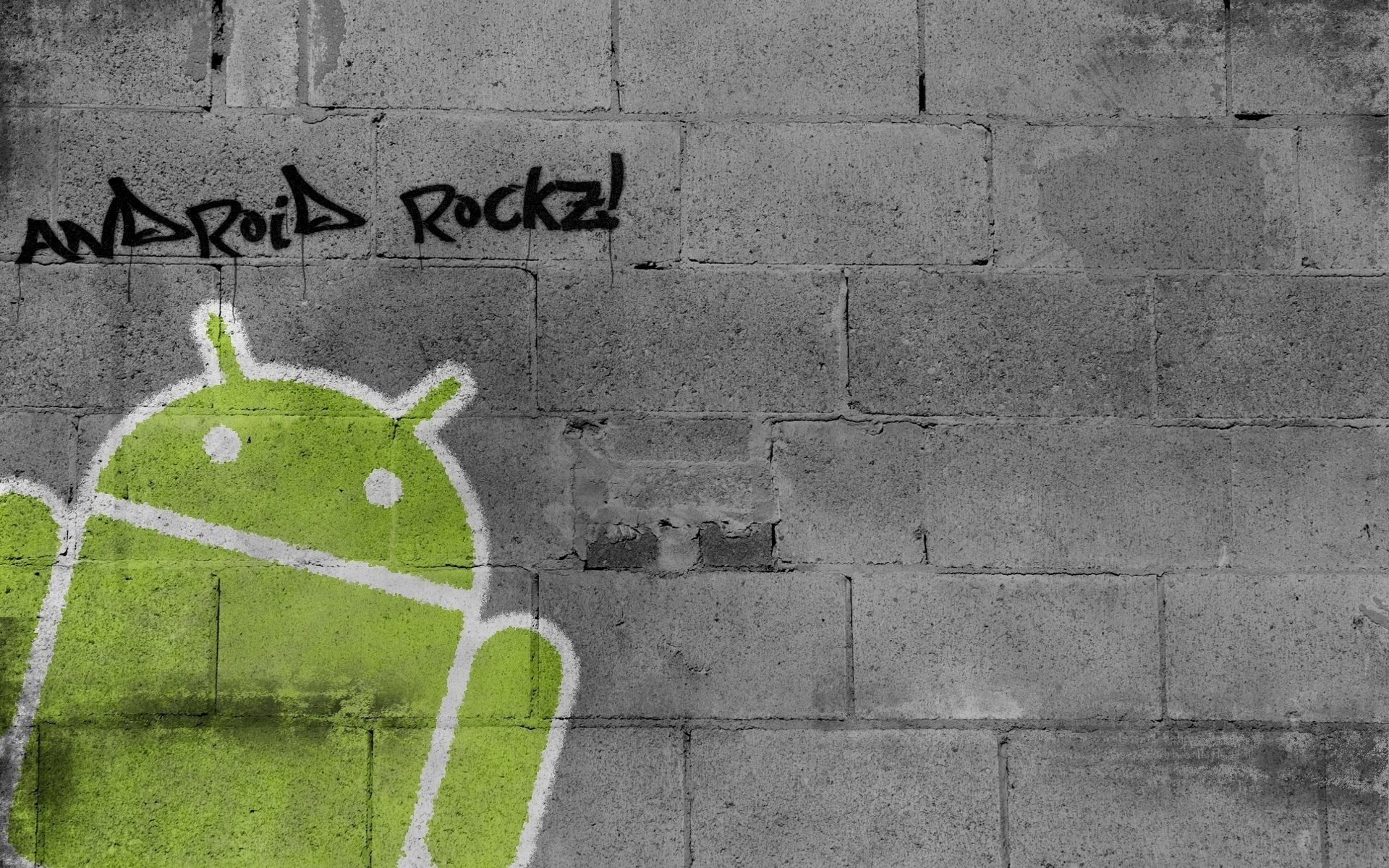 android, graffiti