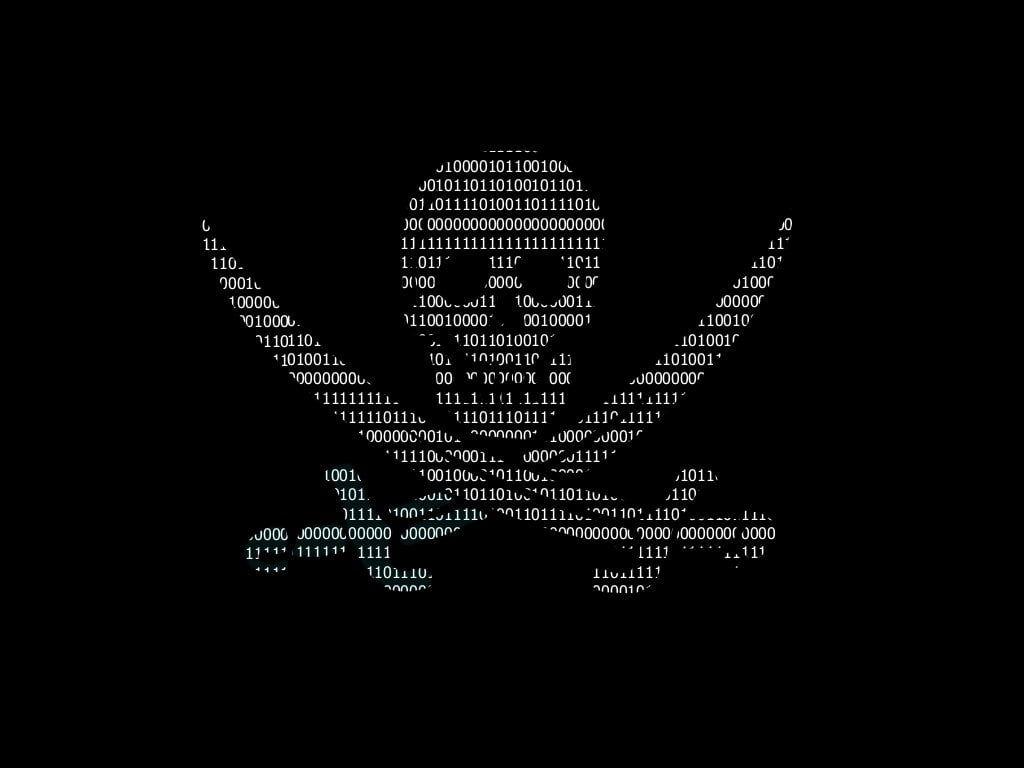 pirate code illustration, Technology, Hacker, Binary, studio shot