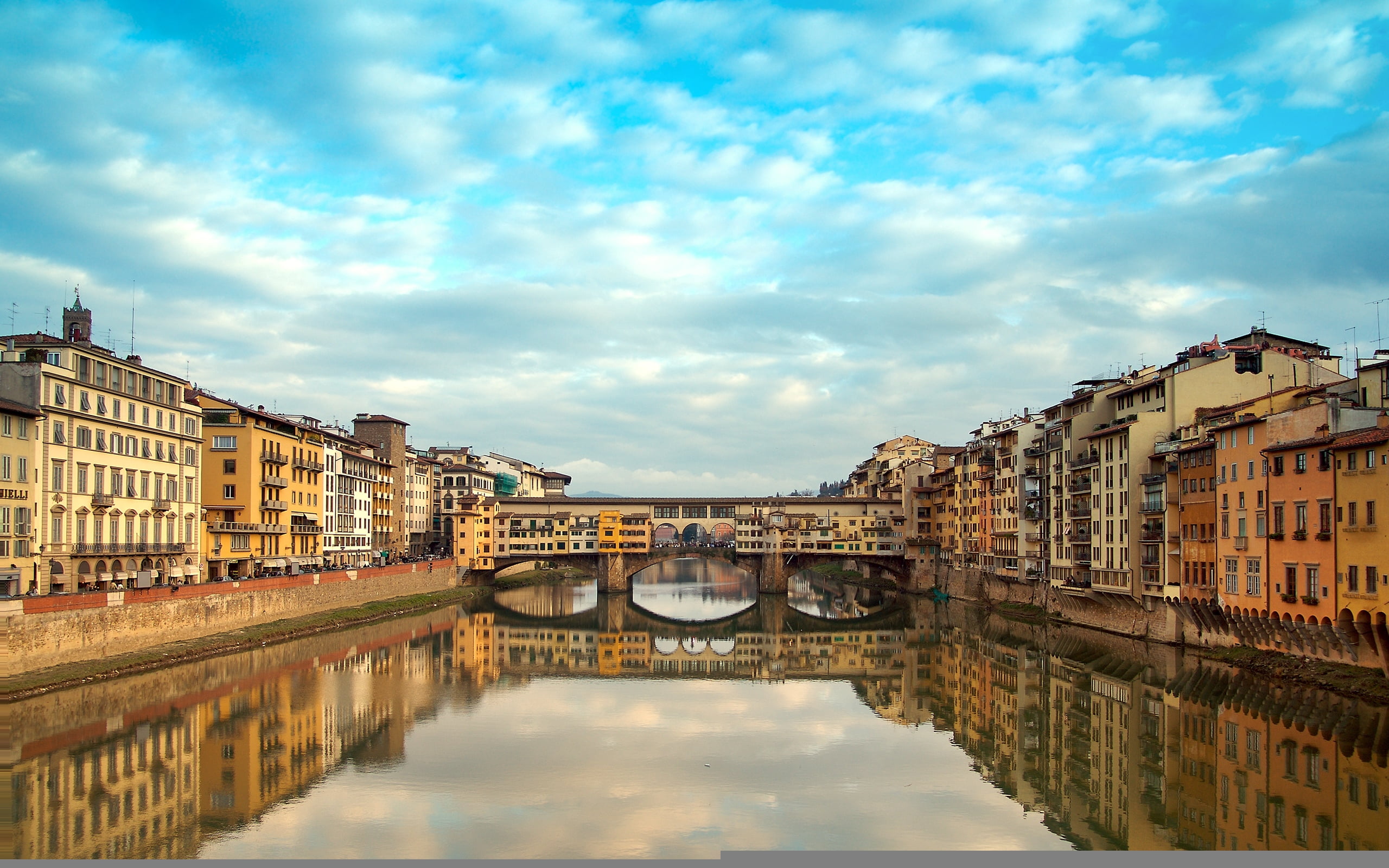 brown building, new years eve, florence, italy, arno River, ponte Vecchio