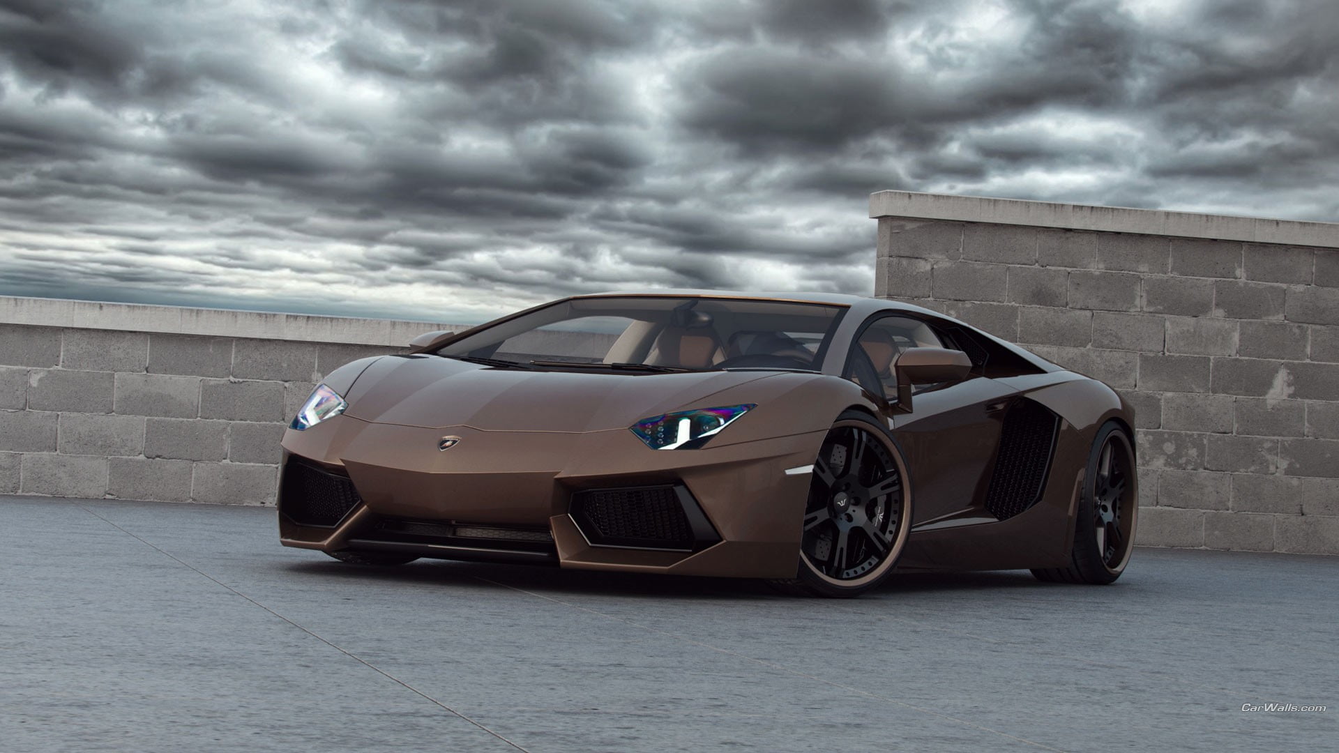 black luxury car, Lamborghini Aventador, vehicle, cloud - sky