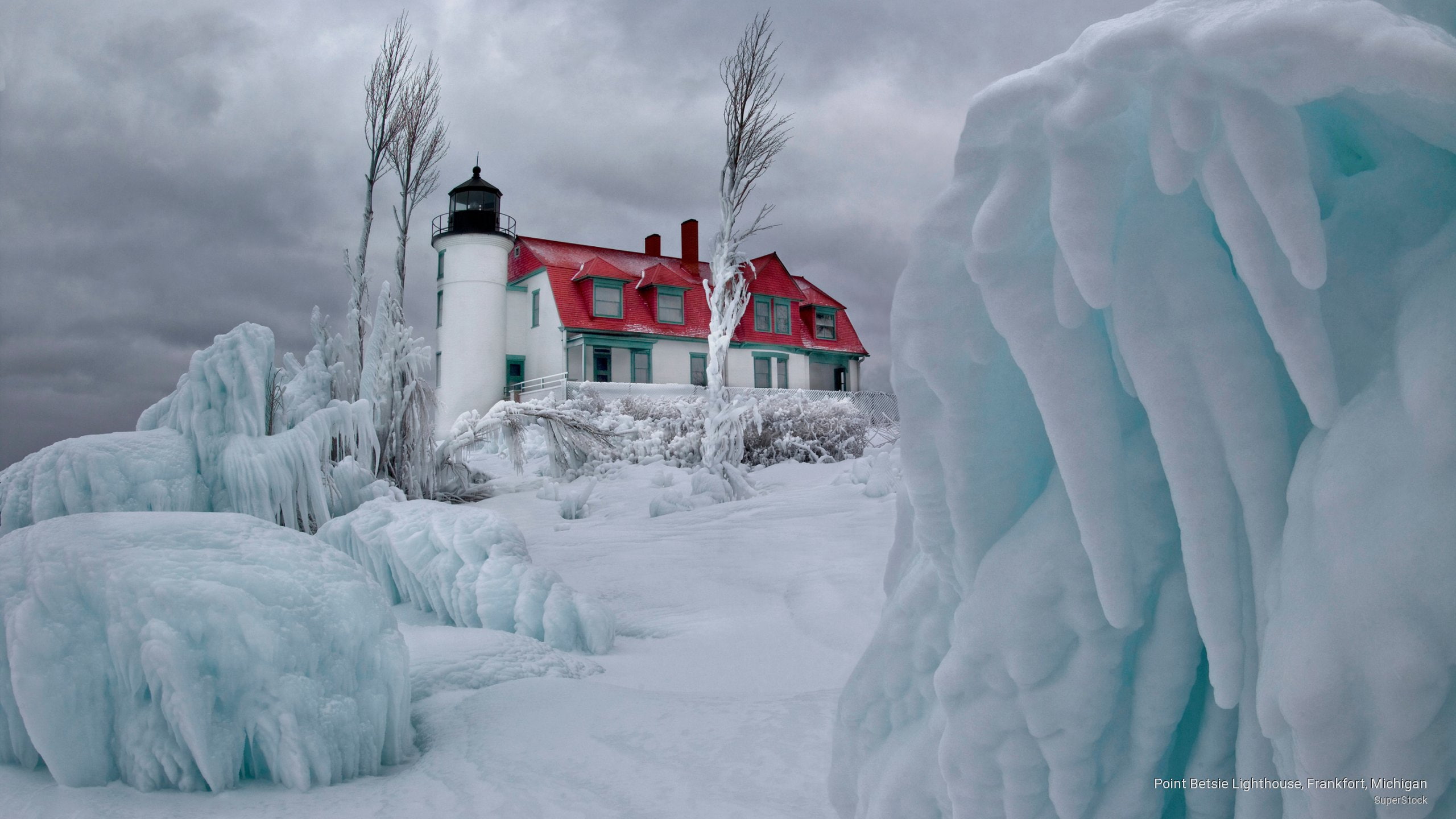 Point Betsie Lighthouse, Frankfort, Michigan, Winter