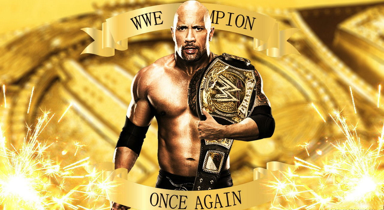The Rock WWE Champion, The Rock wrestler, heavyweight championship