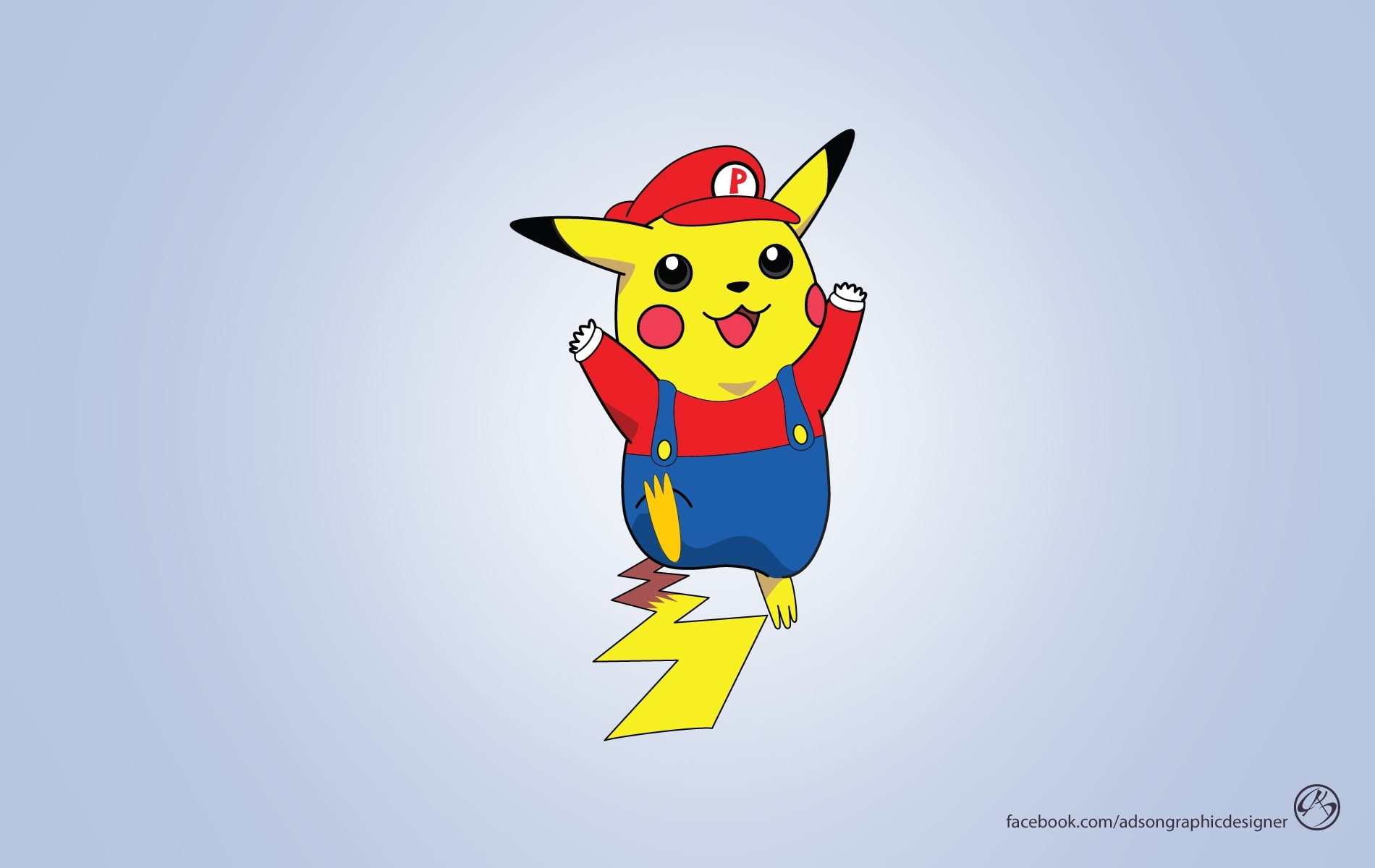 nintendo pokemon bros pikachu super mario Video Games Mario HD Art