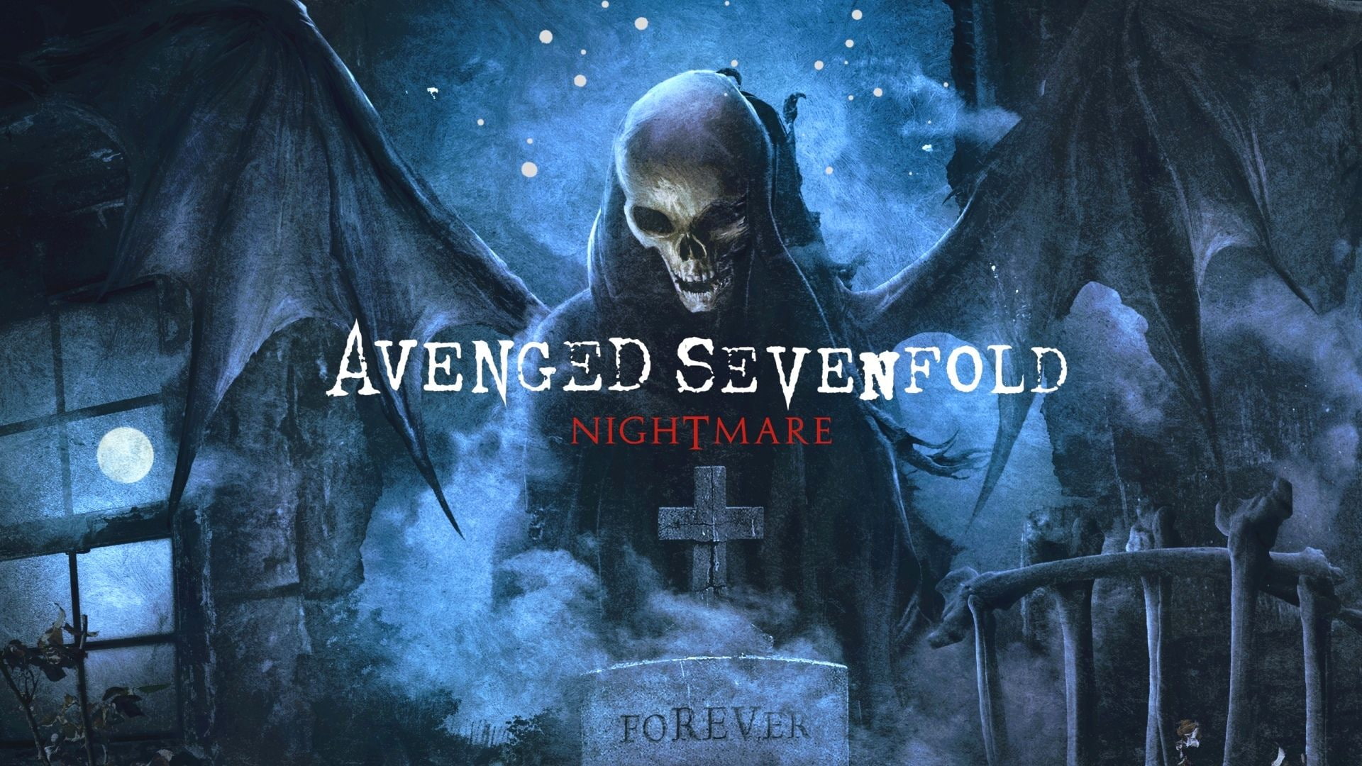 Avenged Sevenfold HD, avenged sevenfold nightmare poster, music