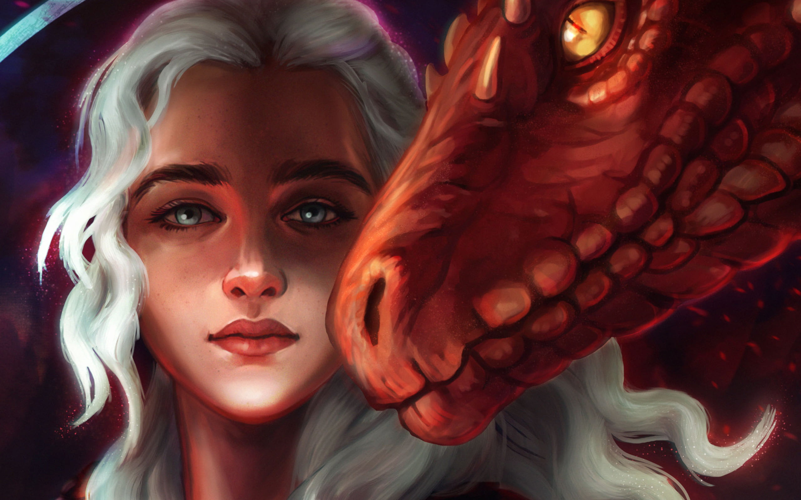 Free download | HD wallpaper: Daenerys Targaryen, dragon, Game of ...