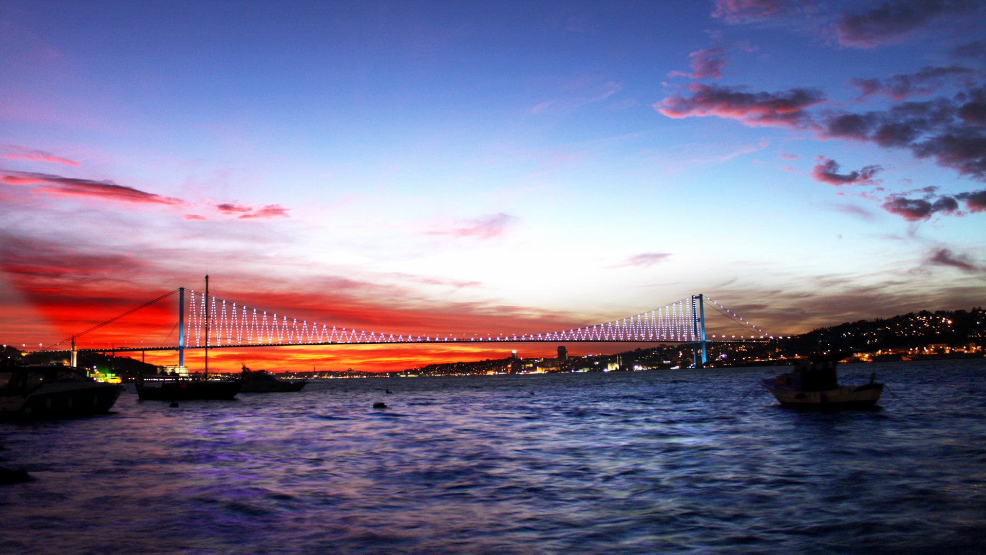 Istanbul, Turkish, bridge, Bosphorus, Bosphorus Bridge, Turkey