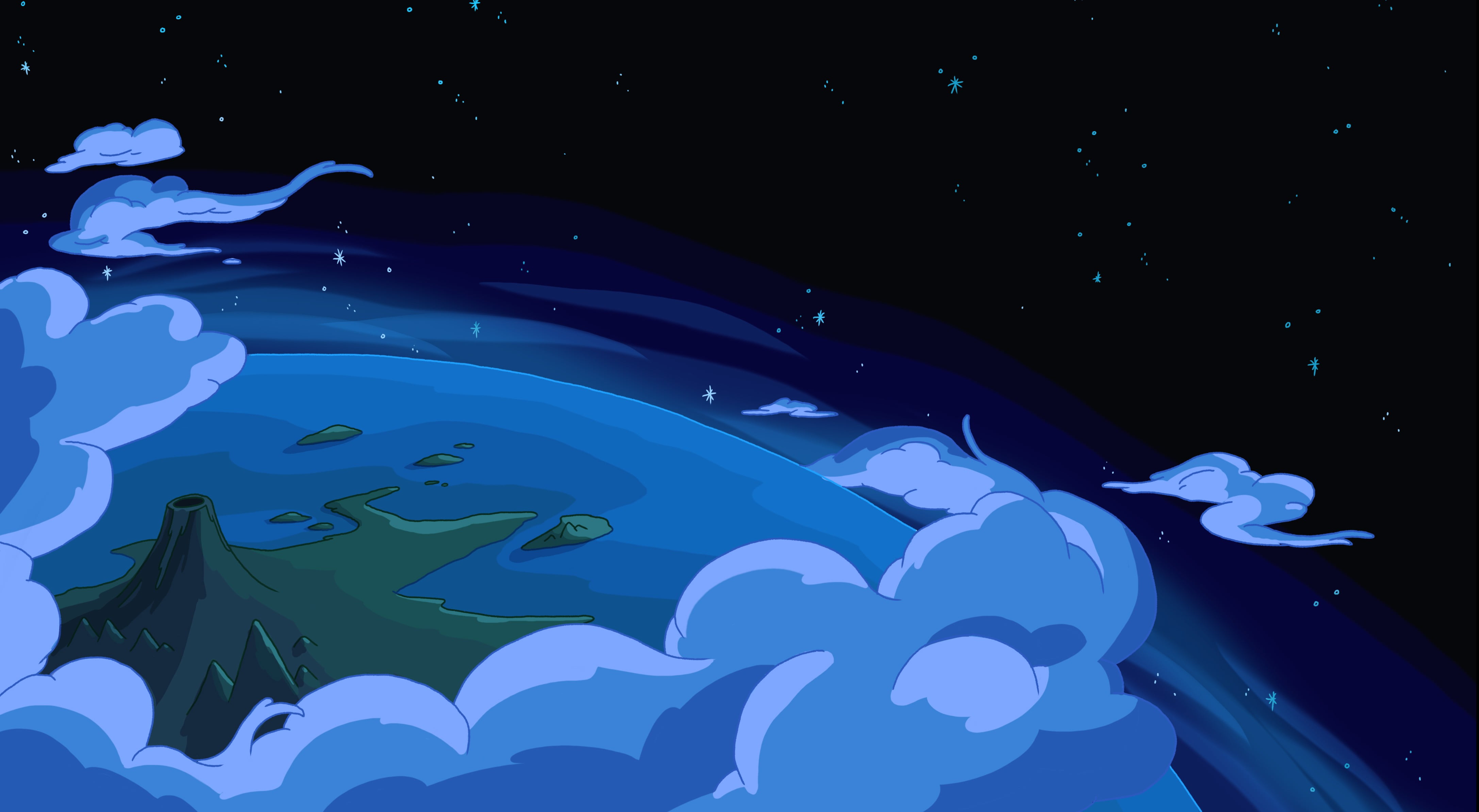 earth digital wallpaper, Adventure Time, cartoon, creativity