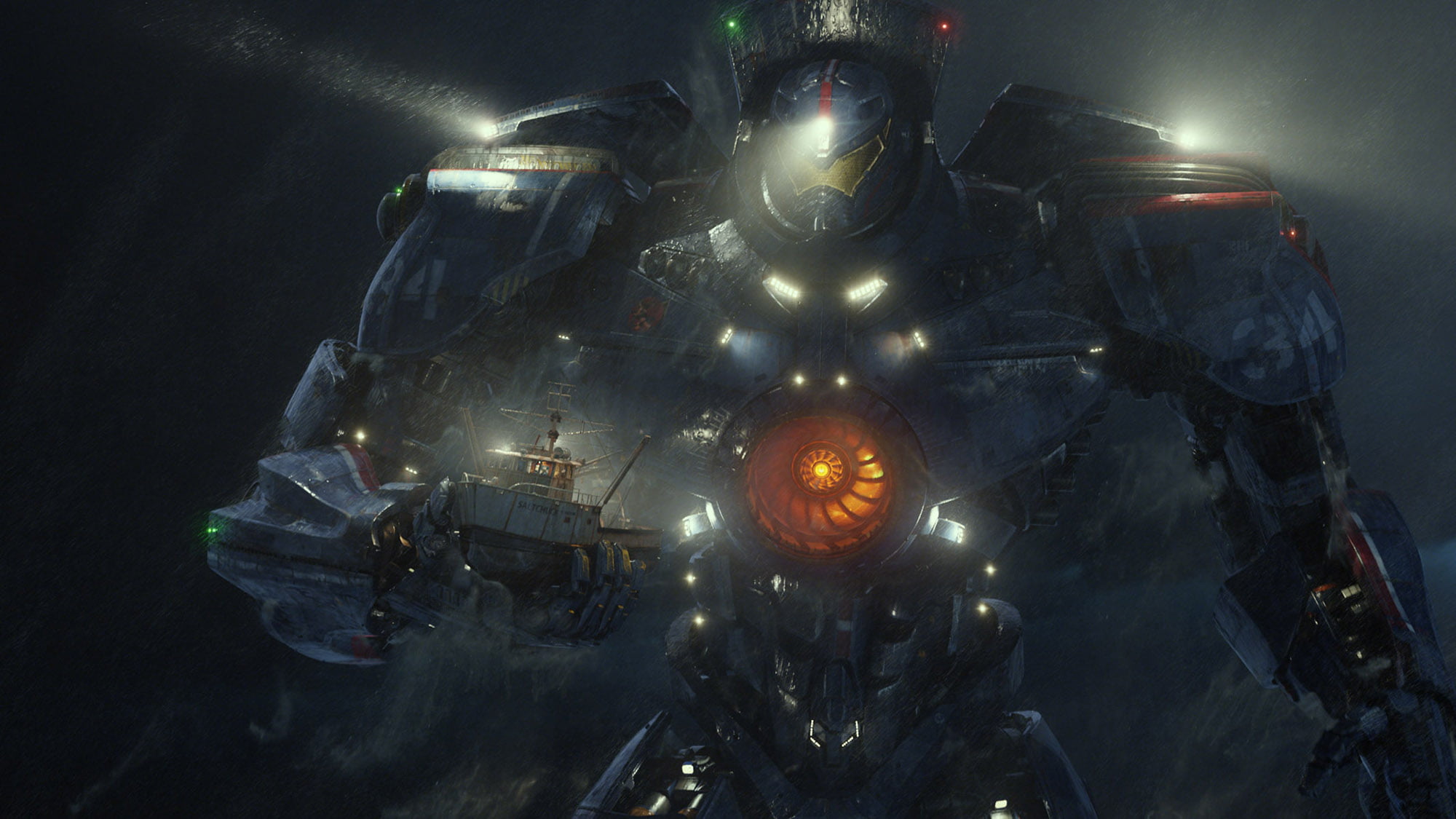 Gipsy Danger from Pacific Rim, movies, technology, transportation