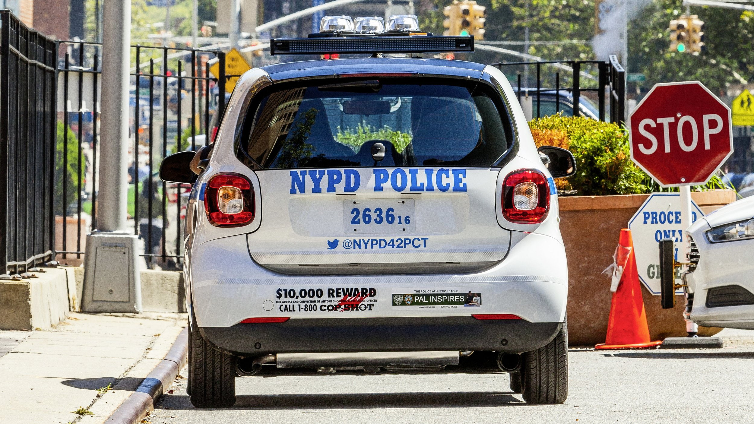 2016, cars, fortwo, new, nypd, police, smart, york