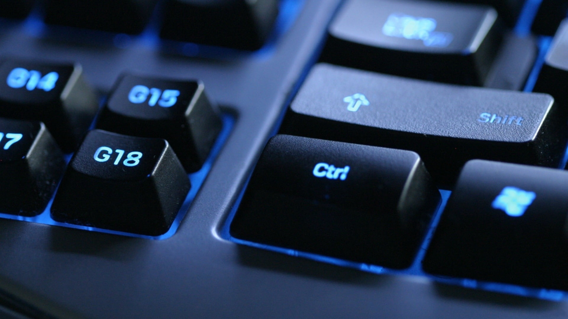 black ctrl computer keypad, backlight, button, keyboard, different
