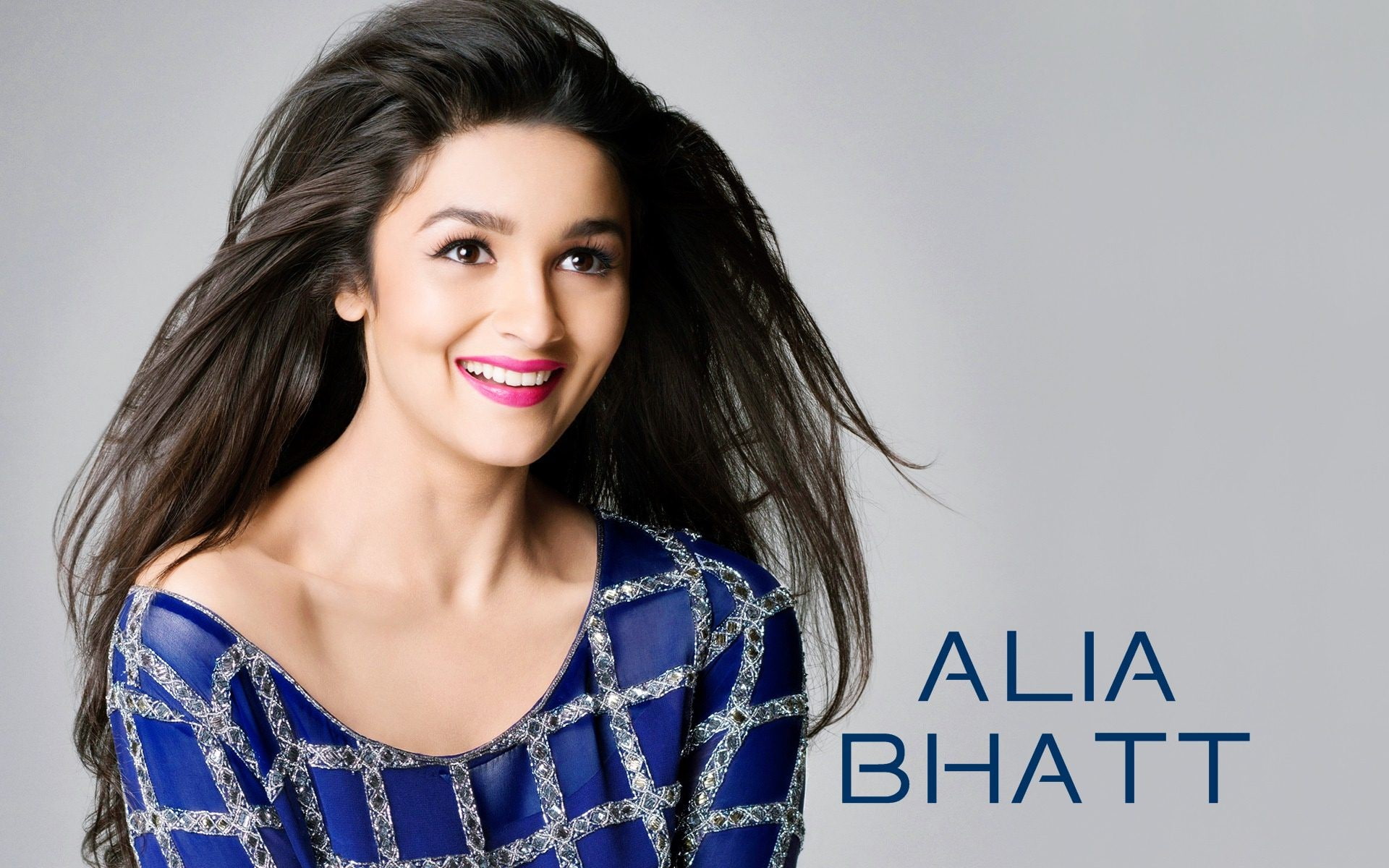 actress, alia, beautiful, bhatt, blue, dress, wallpaper