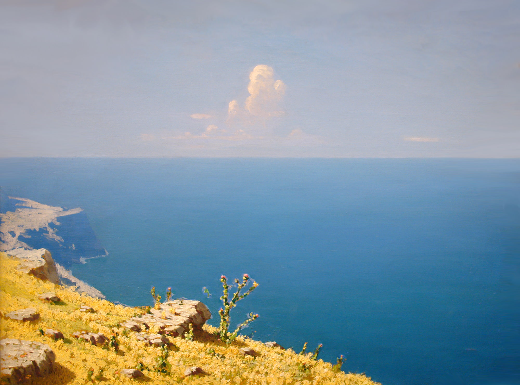 classic art, classical art, Arkhip Kuindzhi, sea, Crimea, clouds