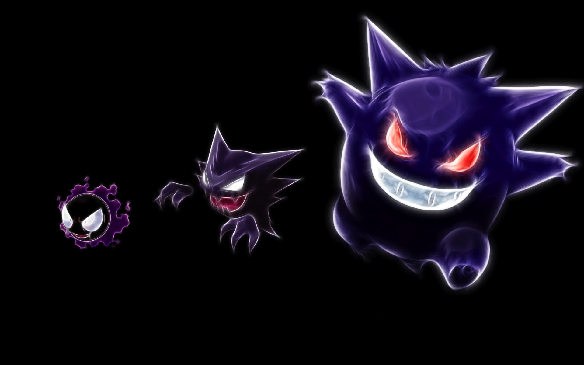 Free download | HD wallpaper: pokemon gengar haunter gastly black ...