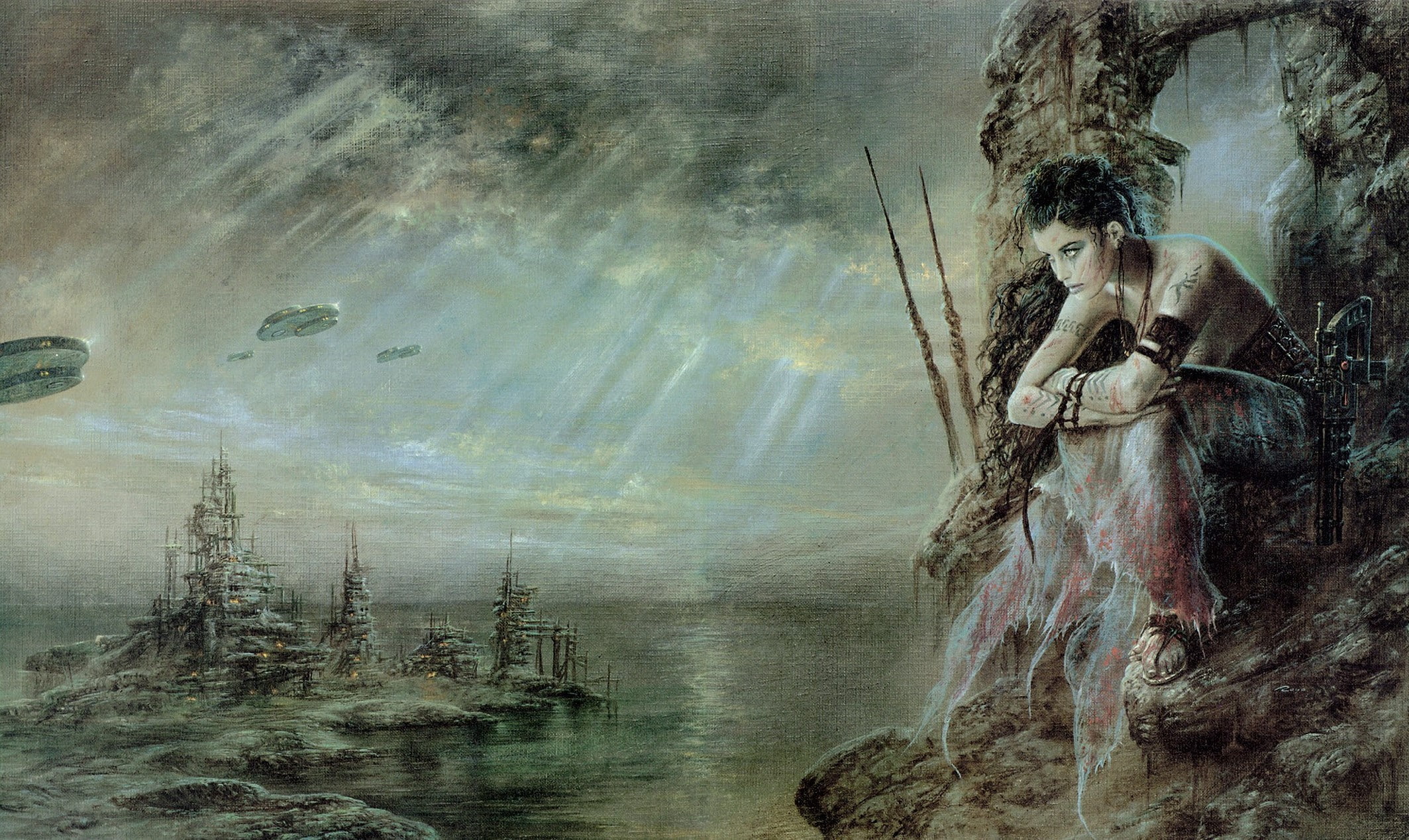 artwork, fantasy Art, Futuristic, Luis Royo