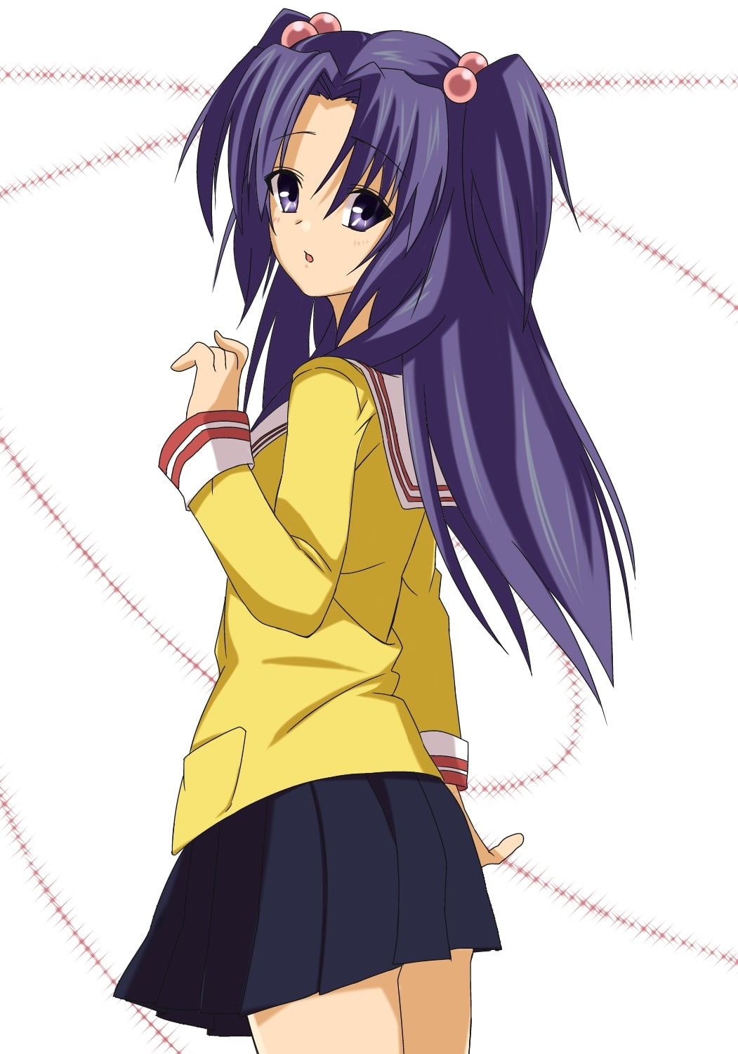 Clannad, anime girls, Ichinose Kotomi, one person, women, low angle view