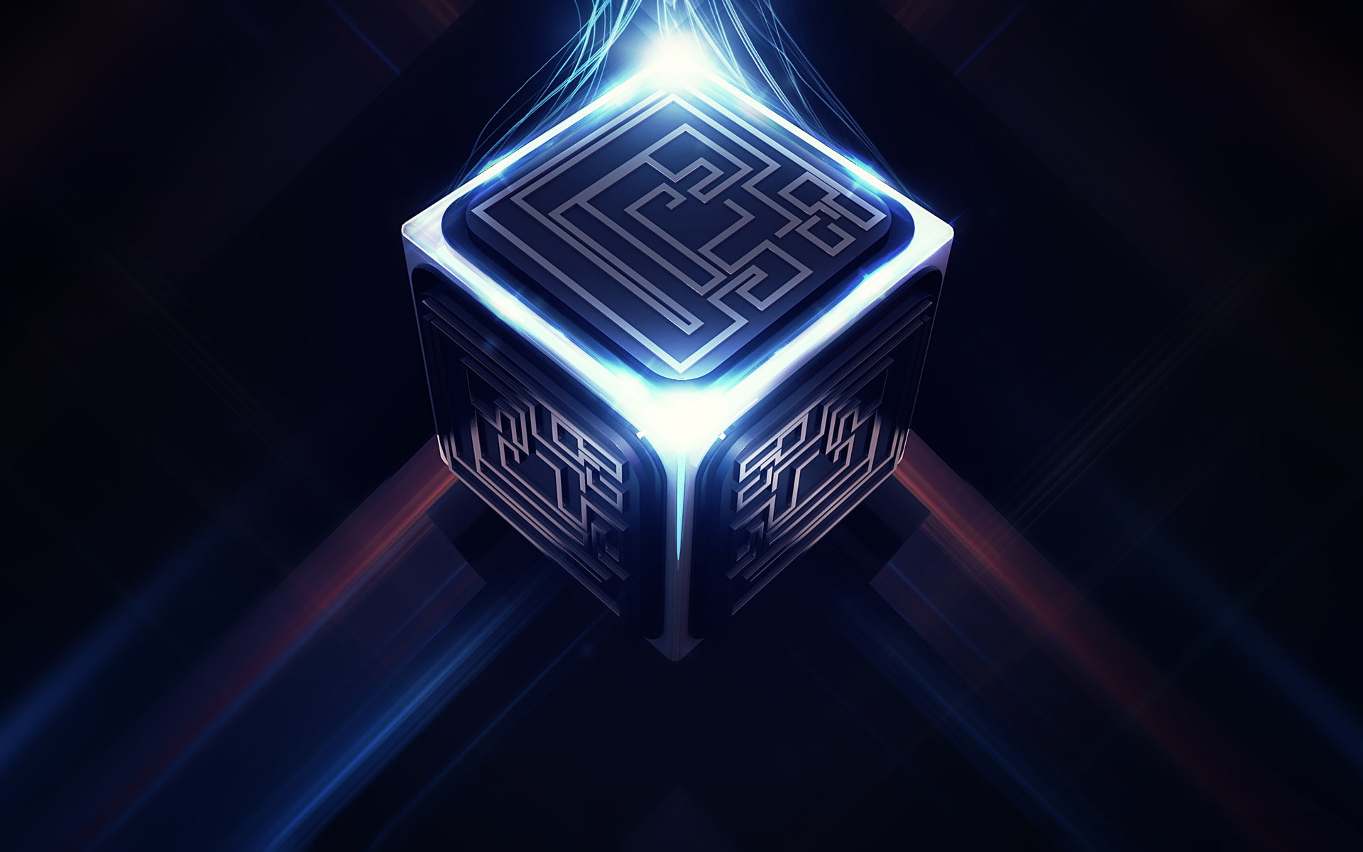 circuit, cube, pattern, tech